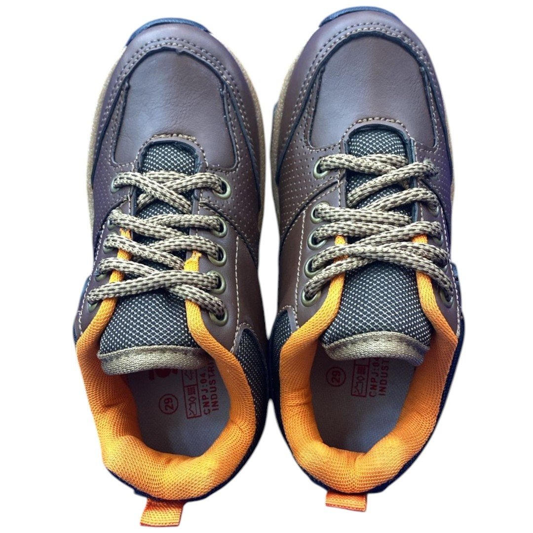 Tênis Adventure Infantil Menino Gibizinho Confortável Marrom 4