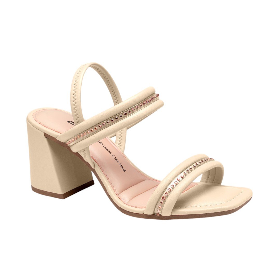 Sandália Dakota Feminina Salto Alto Bloco Rose 3