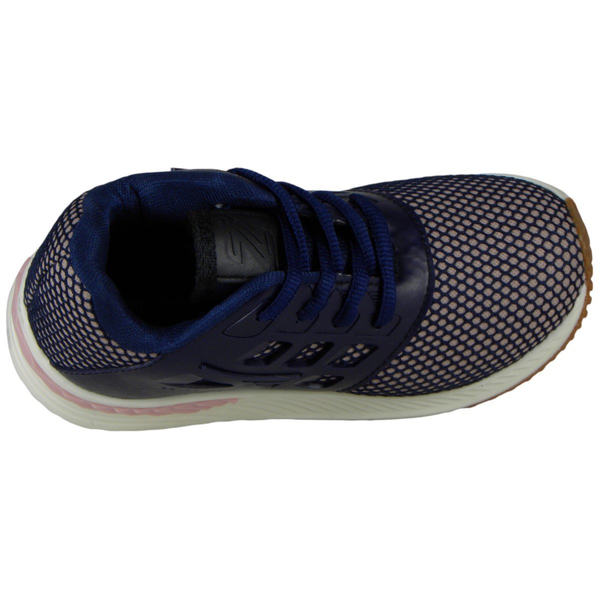 Tênis Casual Infantil Dia a Dia Leve Macio Flexivel Conforto Marinho/Rosa Bebê 4