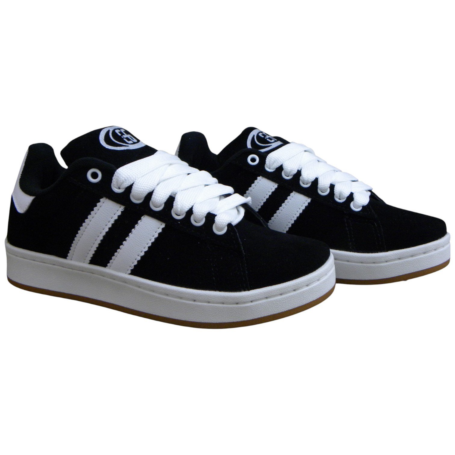 Tênis Sneaker Feminino Skatista Camurça Confortável Preto 2