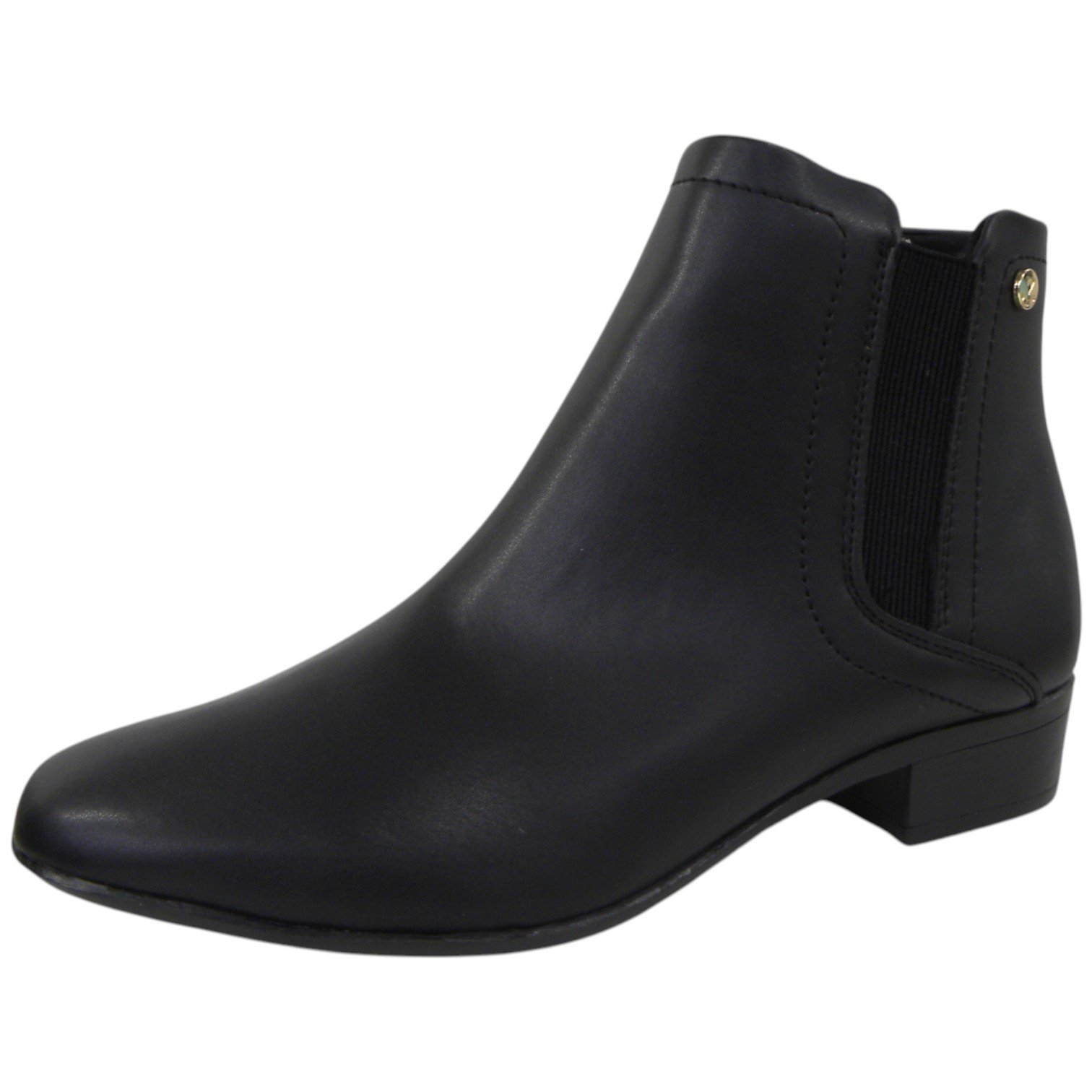 Bota Casual Feminina Cano Curto Via Uno Auto Ajustável Leve Preto 3
