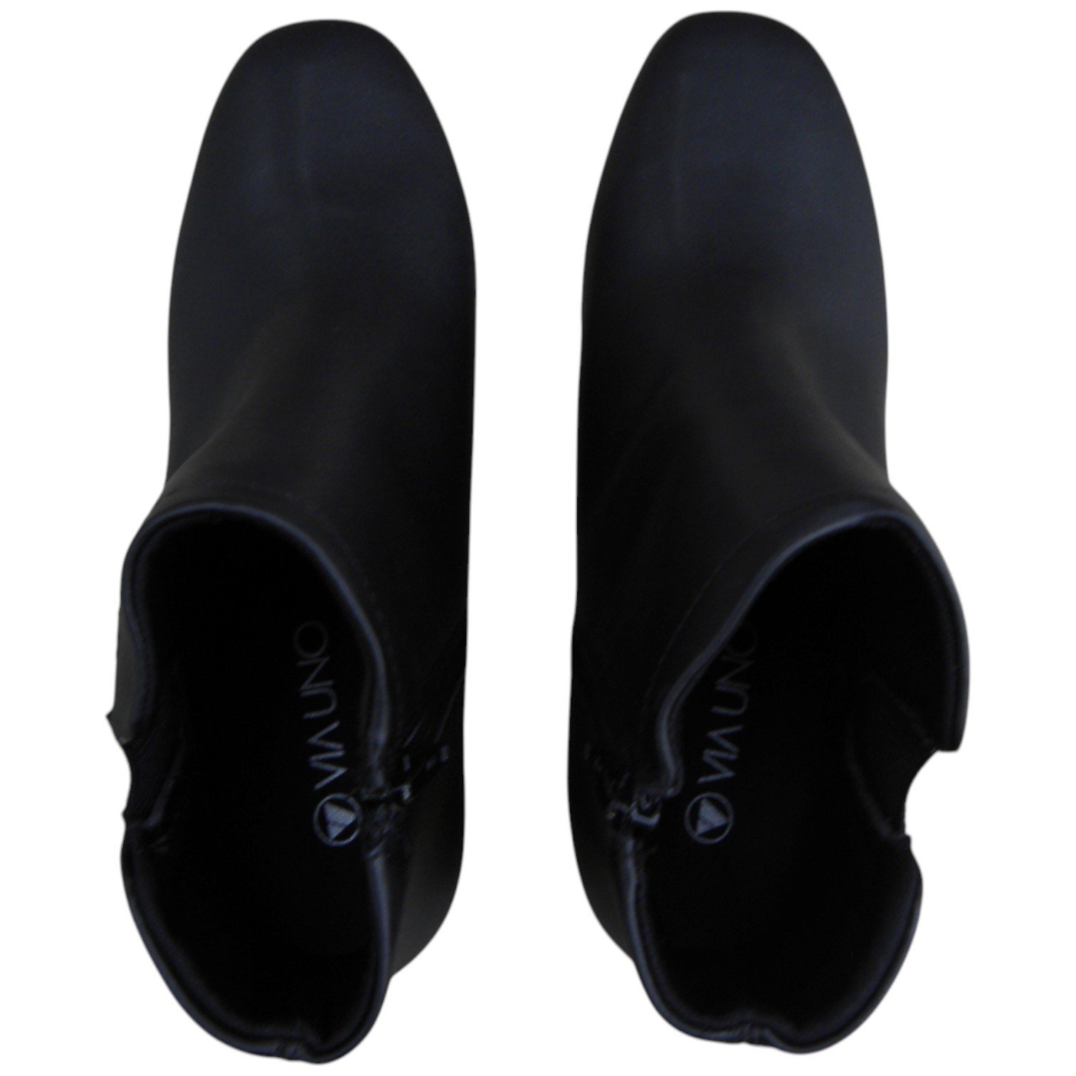 Bota Casual Feminina Cano Curto Via Uno Auto Ajustável Leve Preto 5
