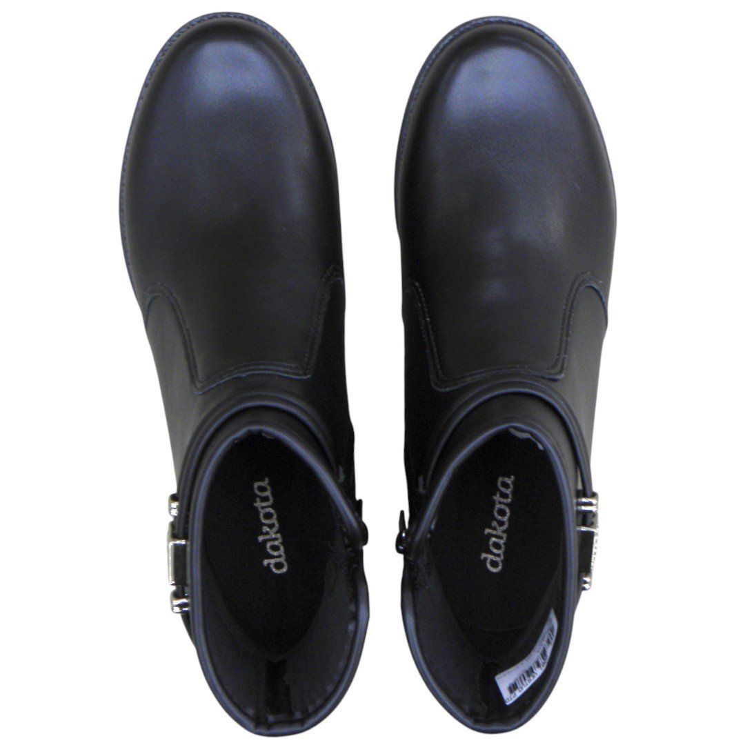 Bota Feminina Dakota 923 Cano Curto Salto Baixo Confortável Preto 4