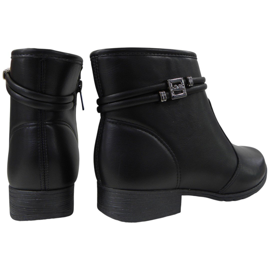 Bota Feminina Dakota 923 Cano Curto Salto Baixo Confortável Preto 5