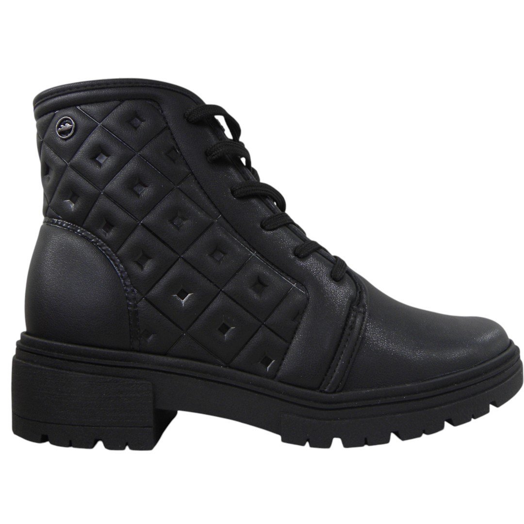 Coturno Feminino Bota Dakota Cano Curto Tratorado Conforto 2 Preto 1