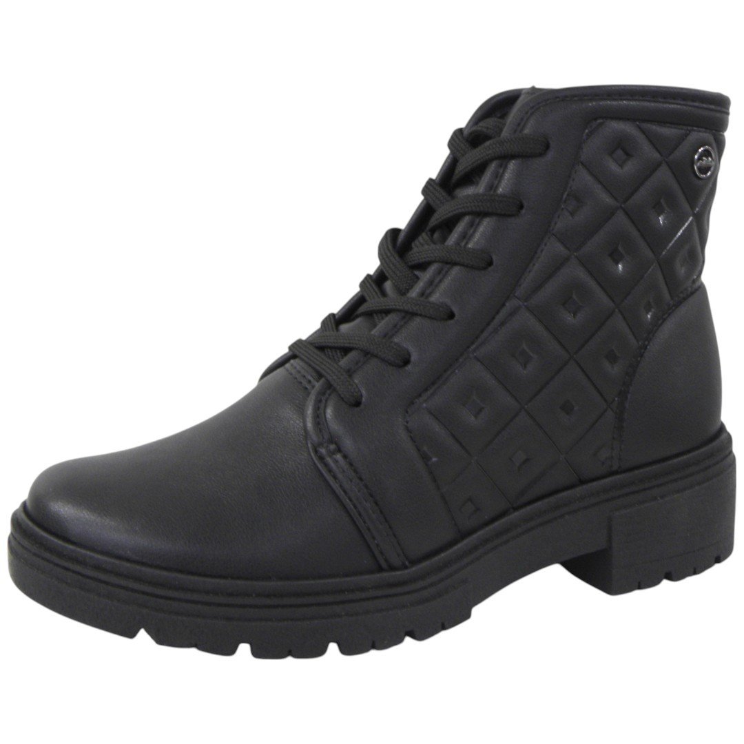Coturno Feminino Bota Dakota Cano Curto Tratorado Conforto 2 Preto 3