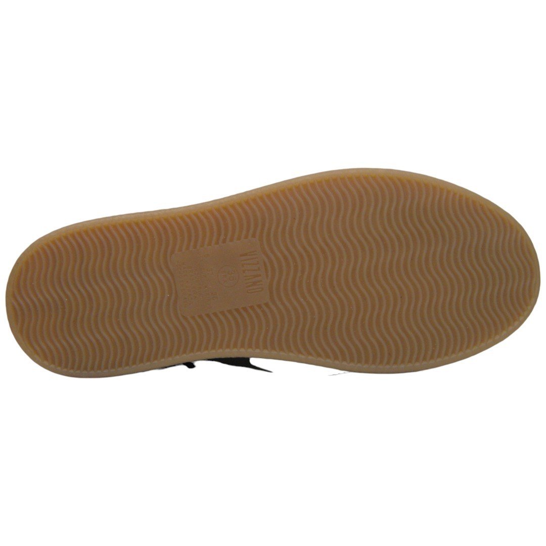 Tênis Casual Feminino Vizzano Gum Sole Confortável Tendência Preto/Branco 5