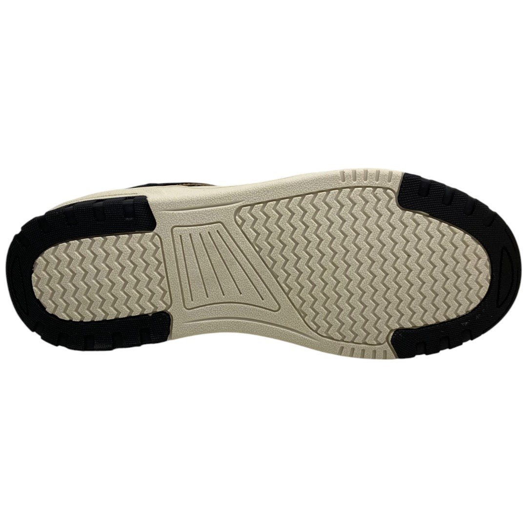 Tênis Casual Skate Masculino Ollie Volt 2 Confortável Leve Bege/Preto 5