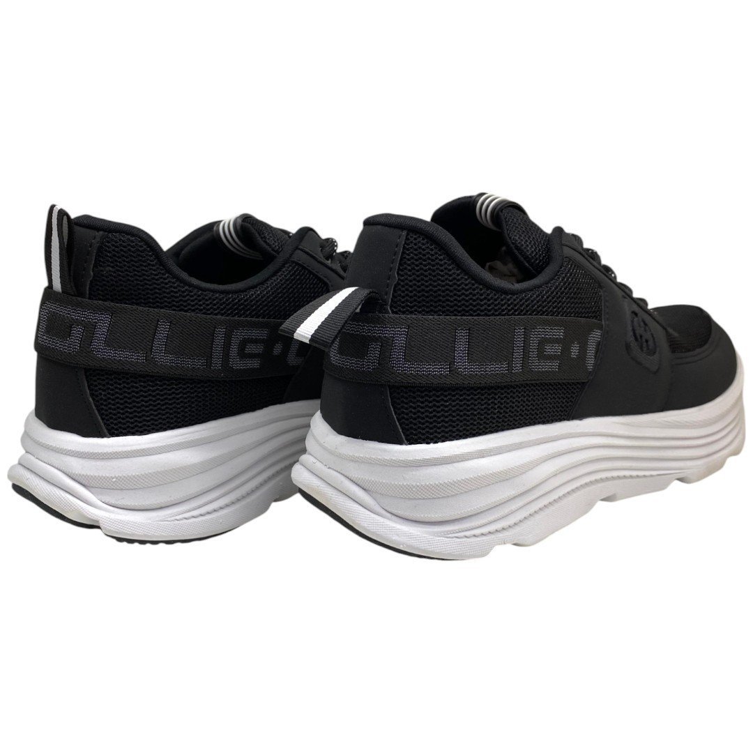 Tênis Casual Masculino Ollie Virtus 2 Running Treino Confort Preto 4