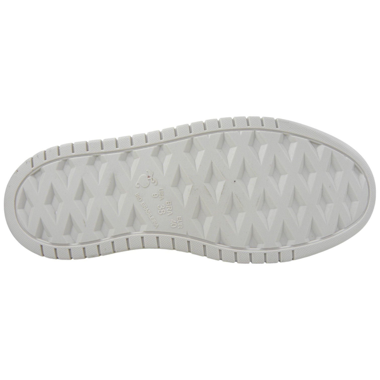 Tênis Casual Feminino Flat Nádia Talita Street Confortável Creme/Cinza 5