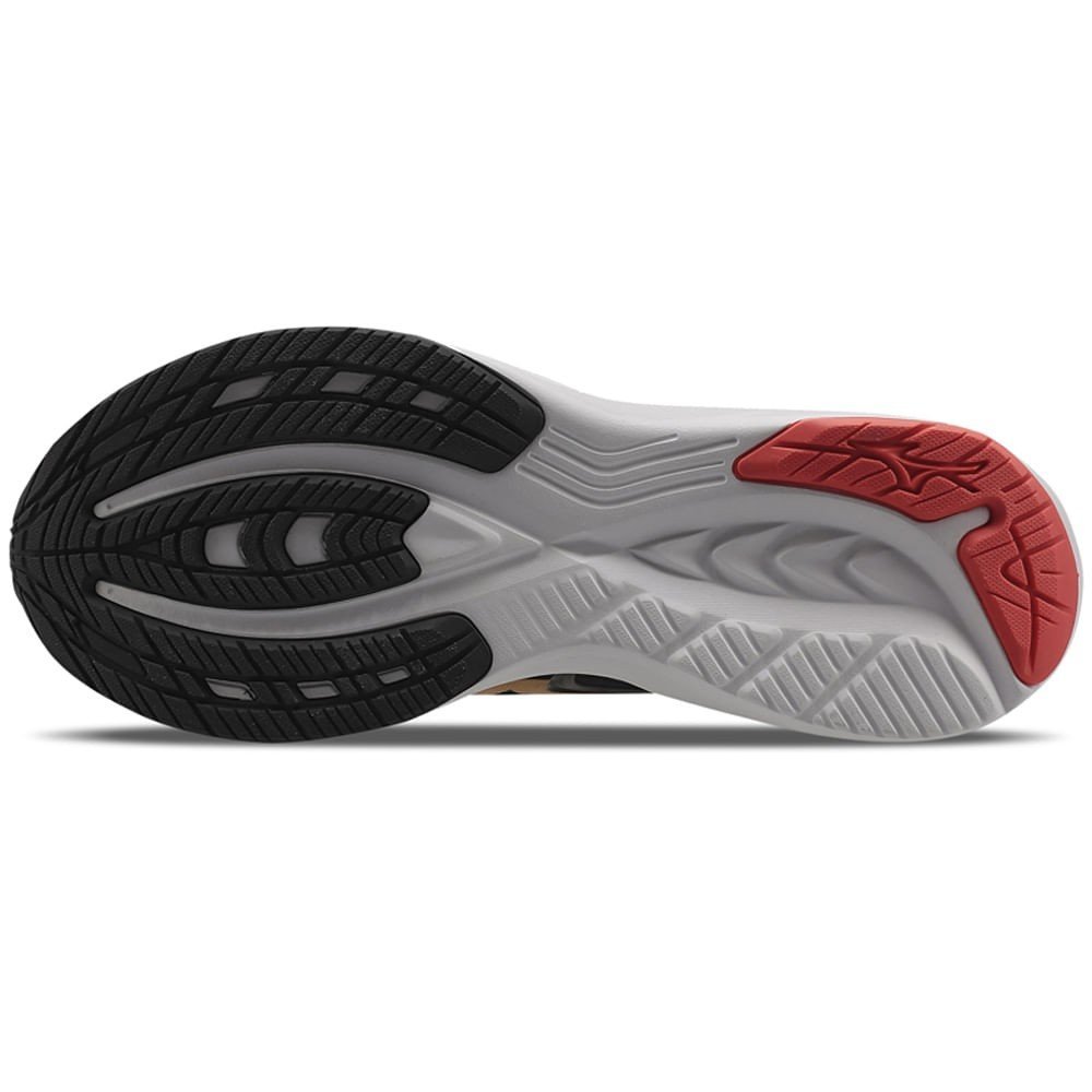 Tênis Esporte Masculino Mizuno Space 5 Original Confortável Preto/Laranja 5