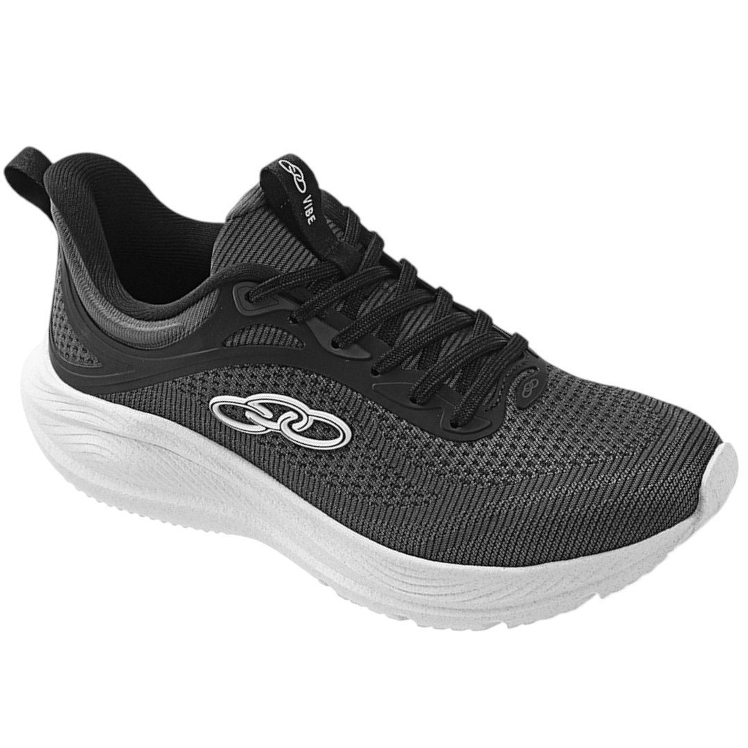 Tênis Casual Feminino Olympikus Vibe Treino Confortável Cinza 2