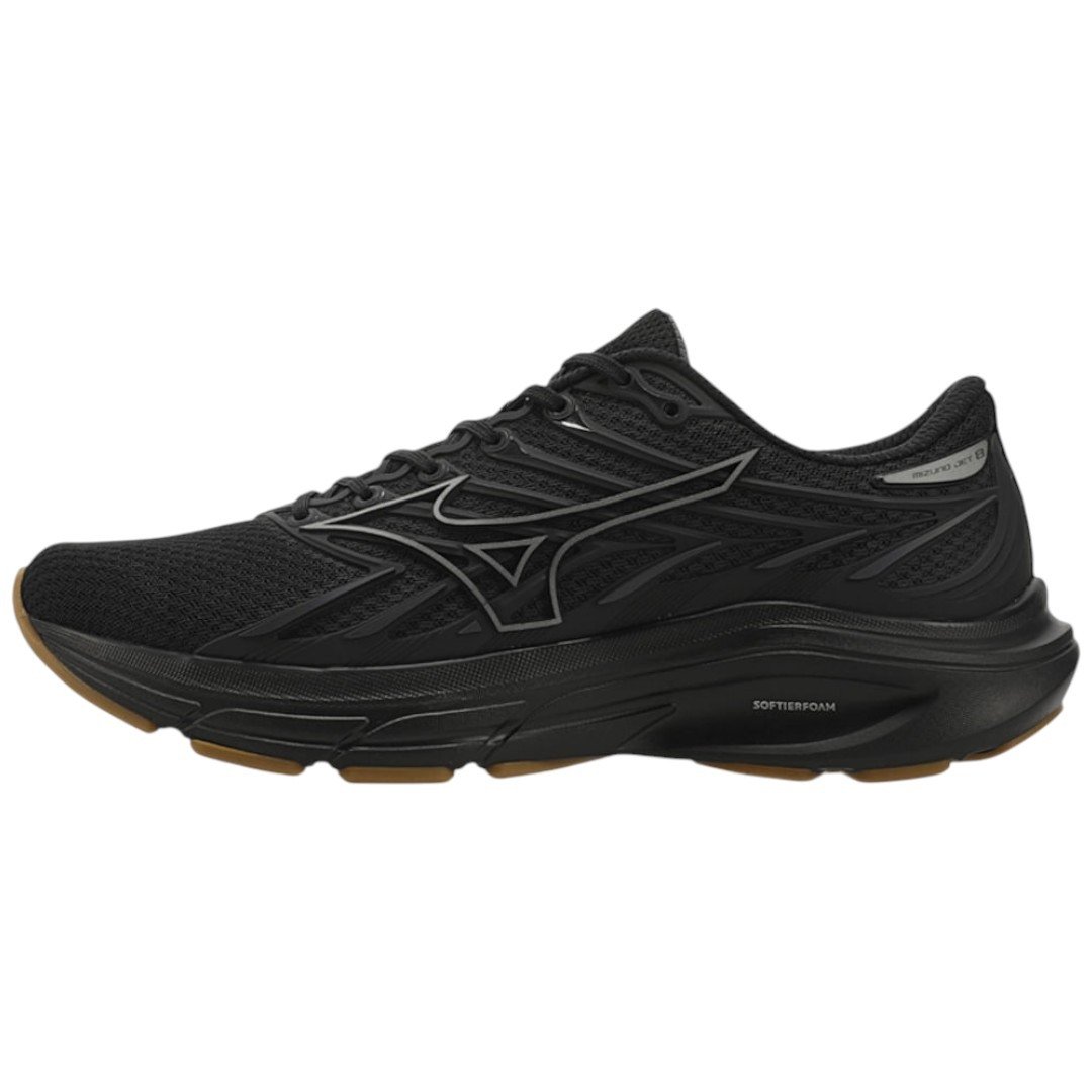 Tênis Esportivo Masculino Mizuno Jet 8 Original Treino Macio Preto 2