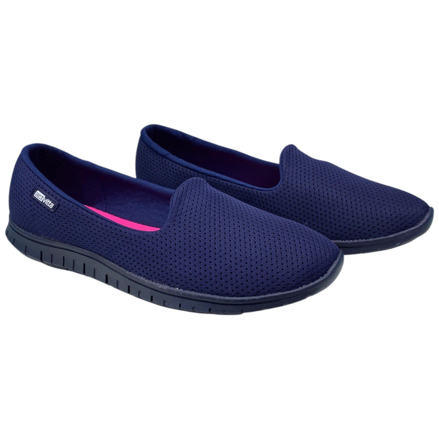 Tênis Sapatilha Slip On Feminino Actvitta Confortável + Leve Azul 2