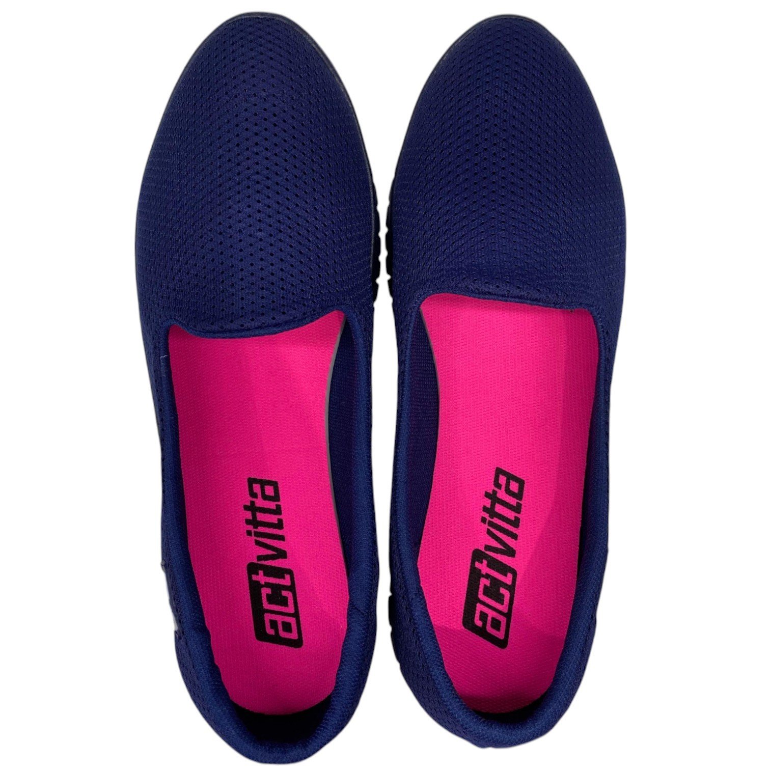 Tênis Sapatilha Slip On Feminino Actvitta Confortável + Leve Azul 4