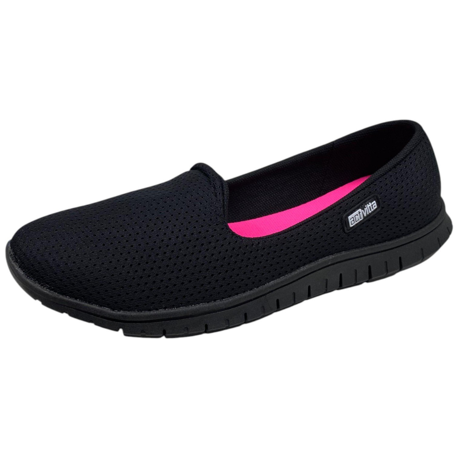 Tênis Sapatilha Slip On Feminino Actvitta Confortável + Leve Preto 3