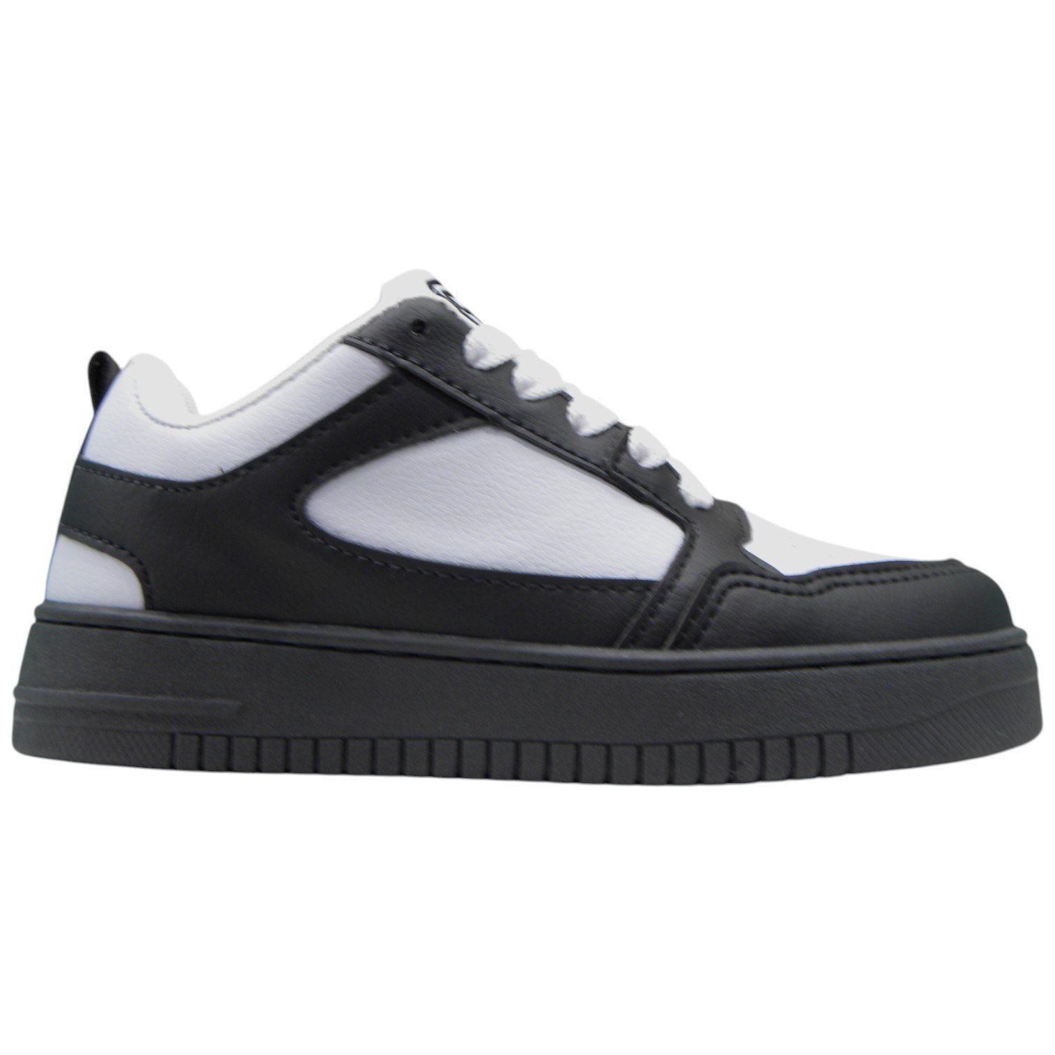 Tênis Casual Infantil Moda Skate Streetwear Confortável Preto/Branco 1