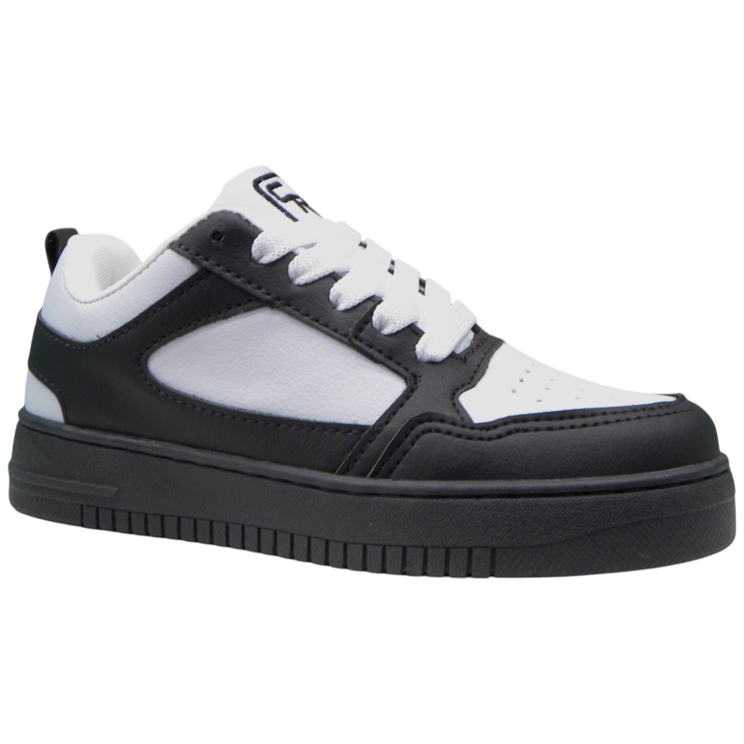 Tênis Casual Infantil Moda Skate Streetwear Confortável Preto/Branco 2