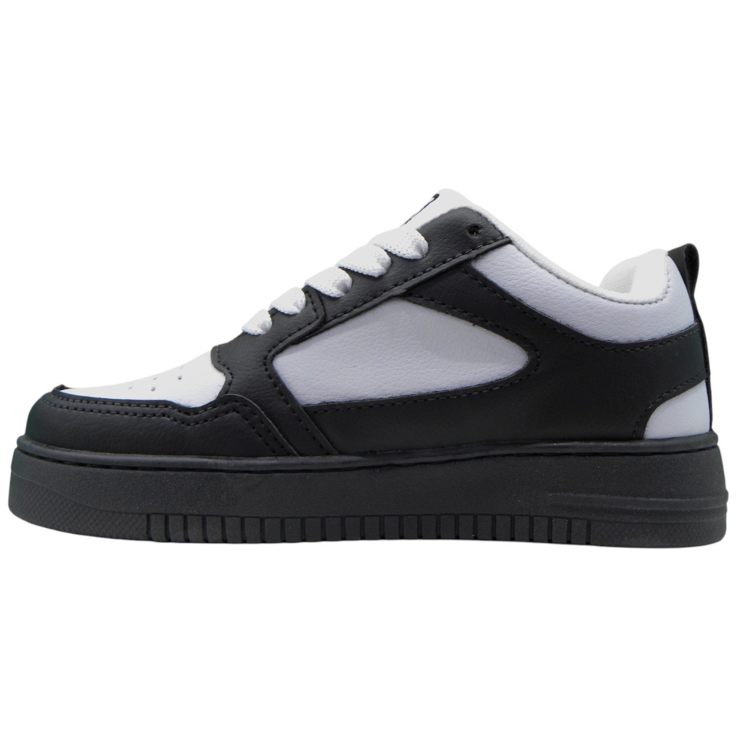 Tênis Casual Infantil Moda Skate Streetwear Confortável Preto/Branco 3