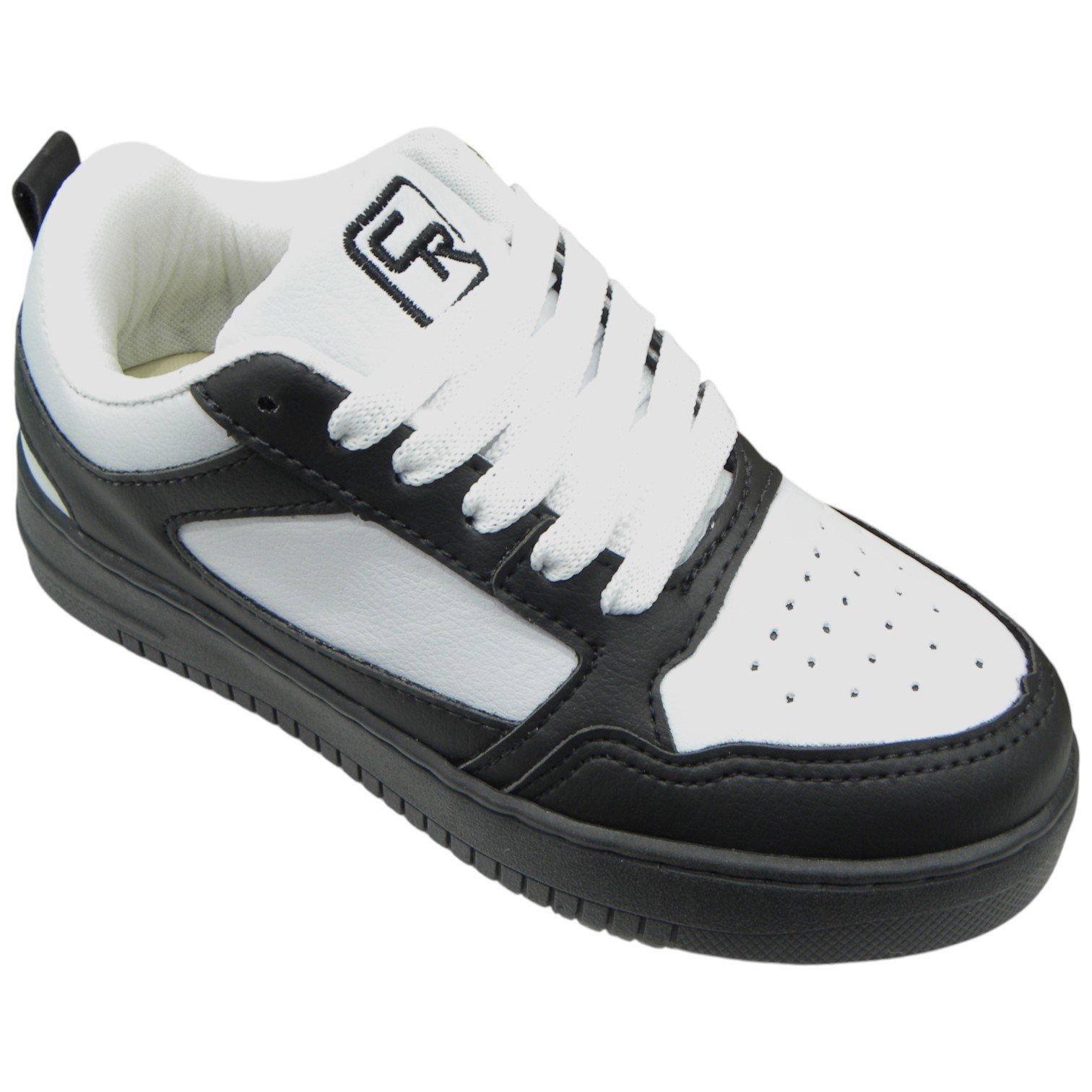 Tênis Casual Infantil Moda Skate Streetwear Confortável Preto/Branco 4