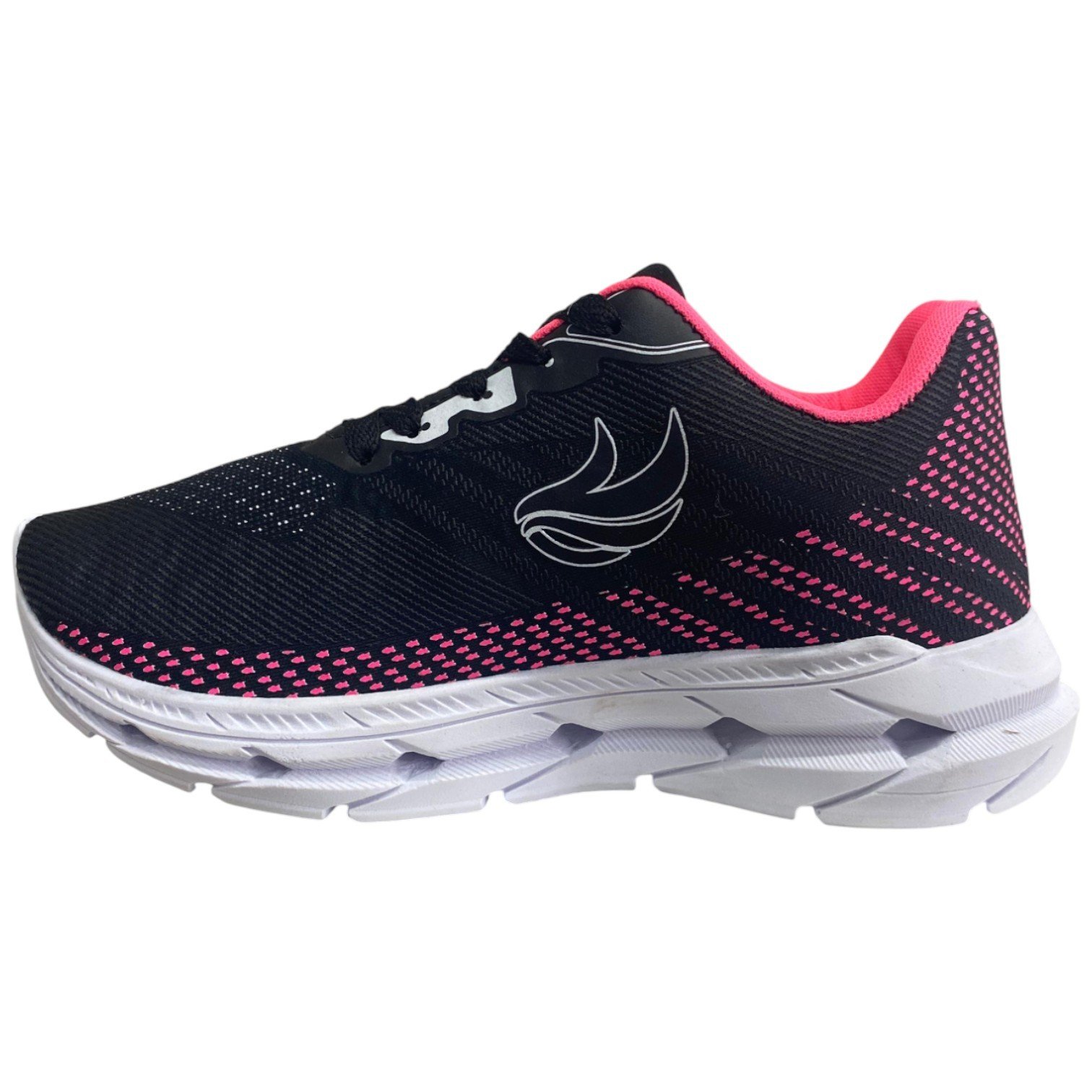 Tênis Casual Infantil Crianças Básico Dia A Dia Macio Kids Preto/Pink 3