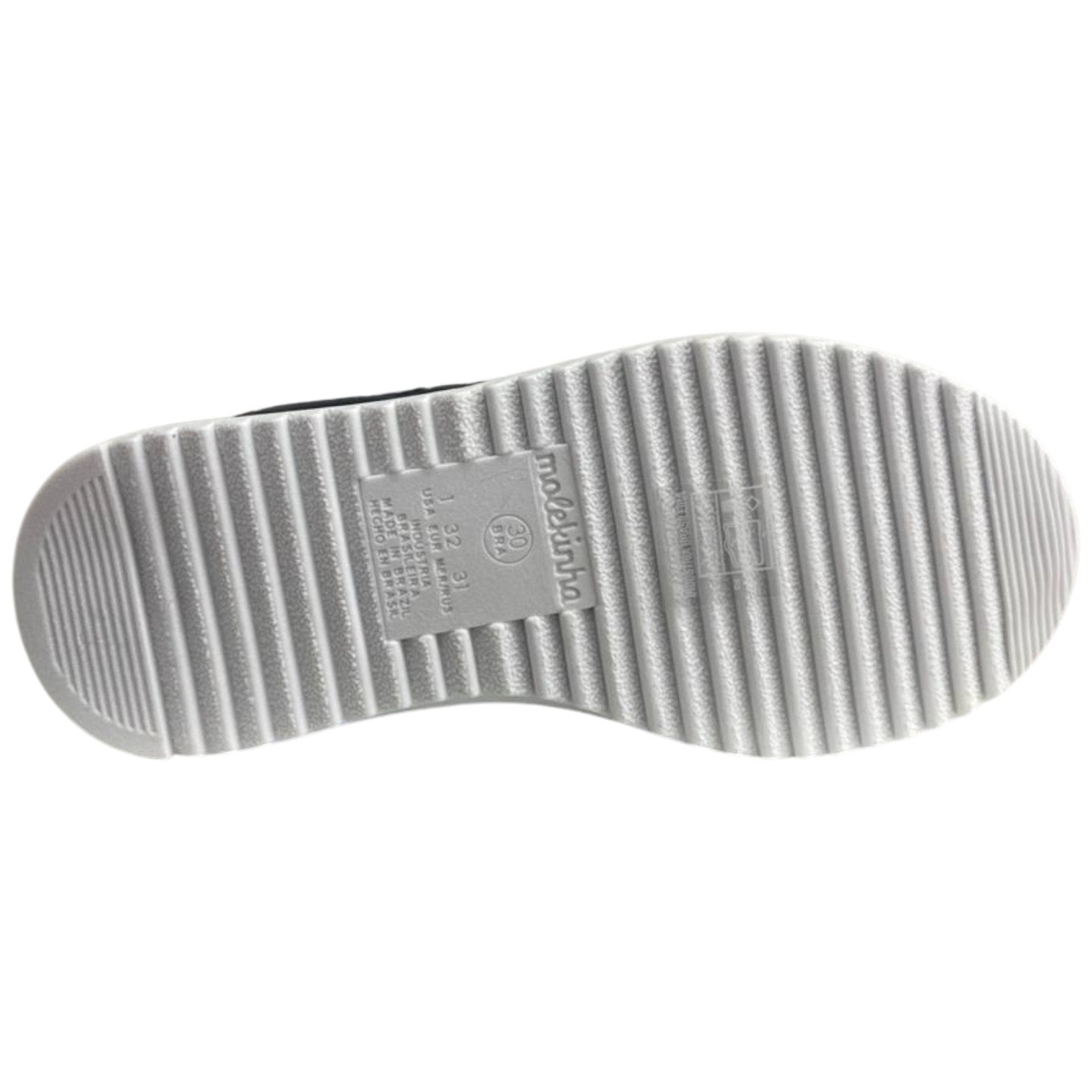 Tênis Casual Infantil Menina Molekinha Original Coração Preto/Branco 4