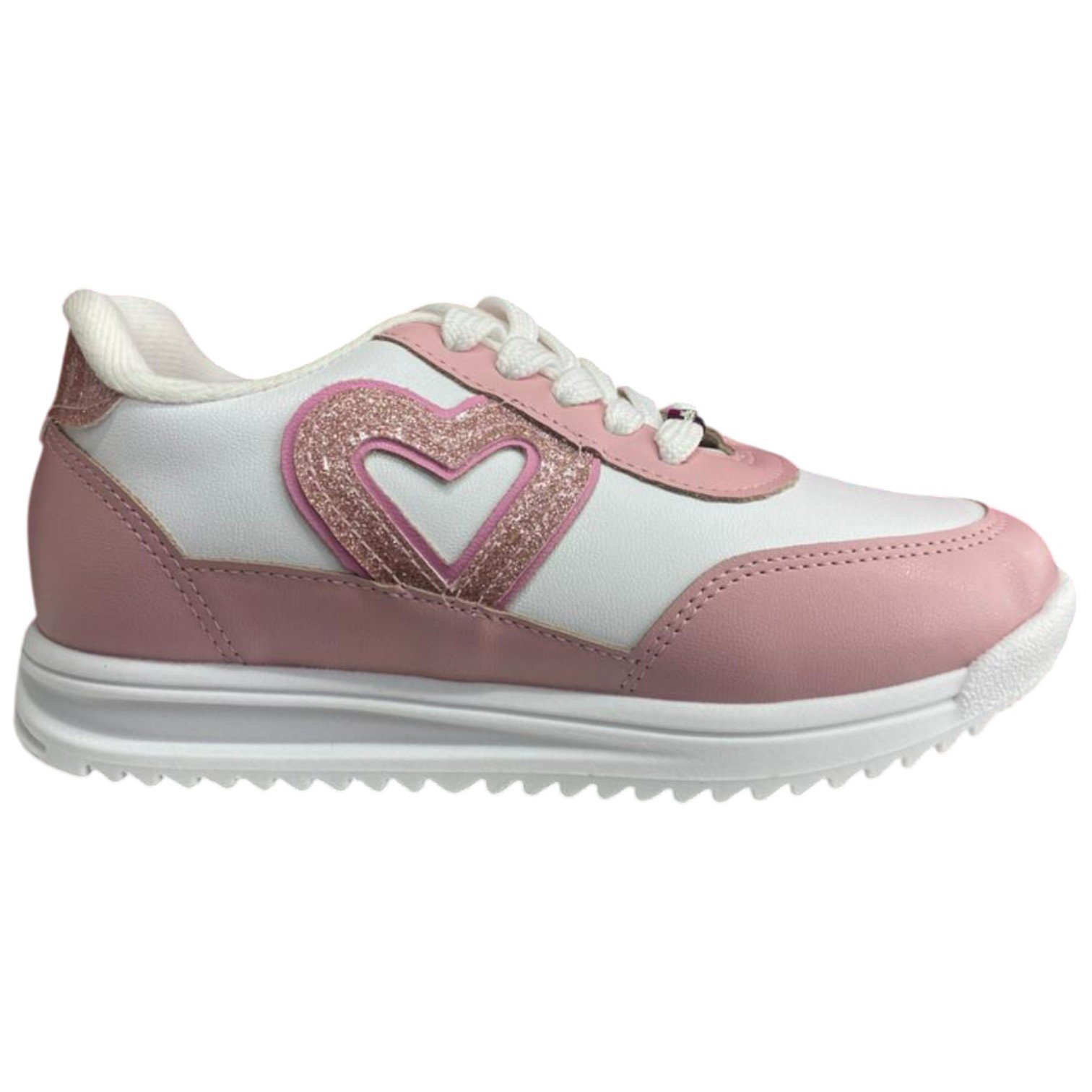 Tênis Casual Infantil Menina Molekinha Original Coração