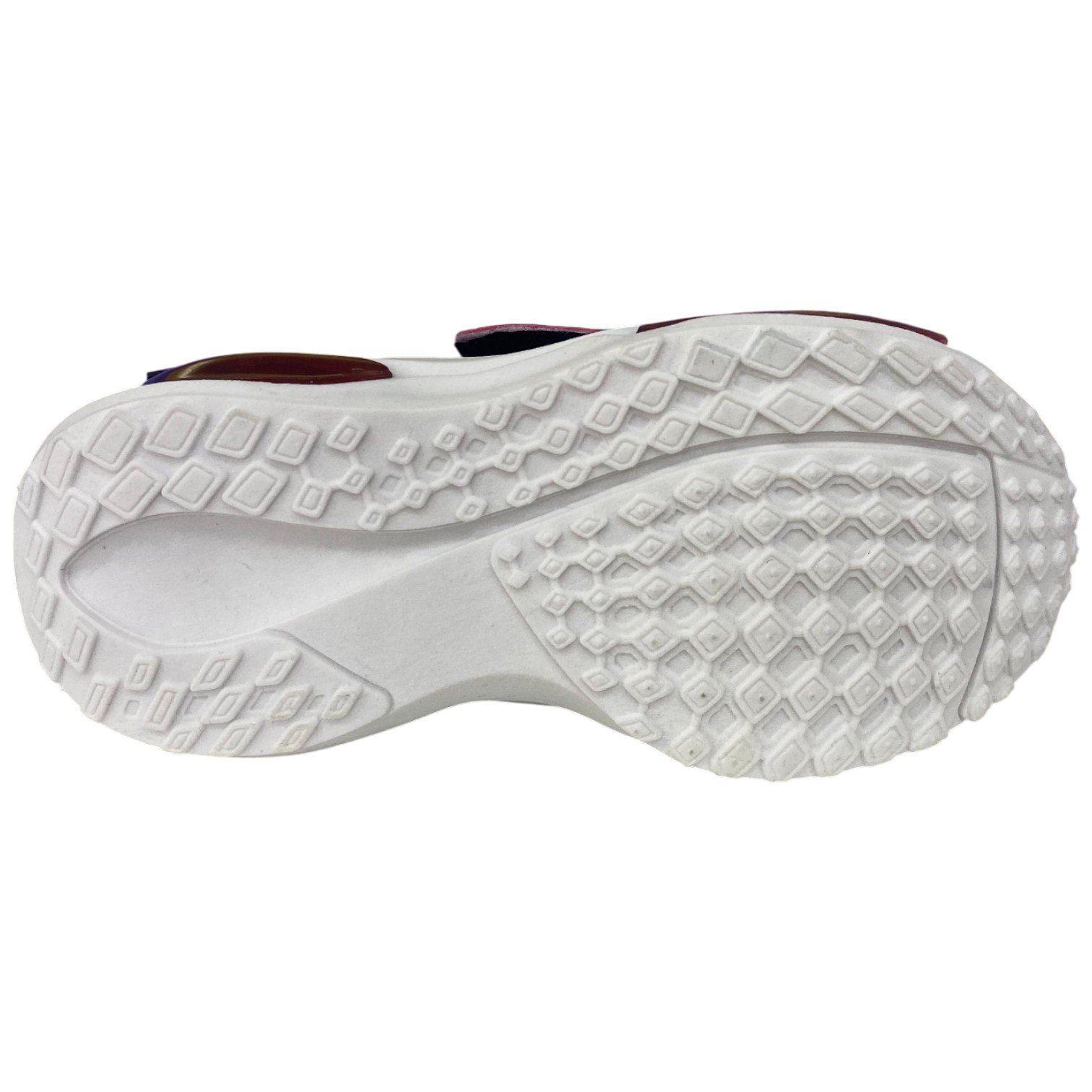 Tênis Casual Infantil Mini Pé Que Brilha Com Led Calce Fácil Azul/Vermelho 5