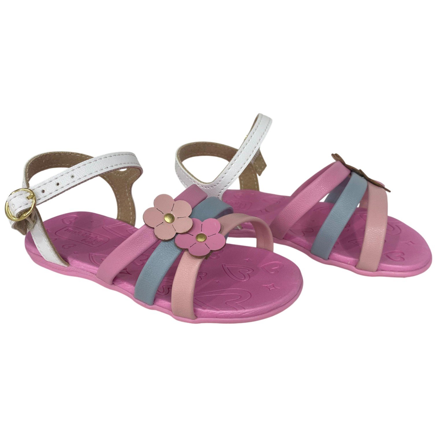 Sandália Infantil Menina Molekinha Baby Confortável Flexível Rosa 2