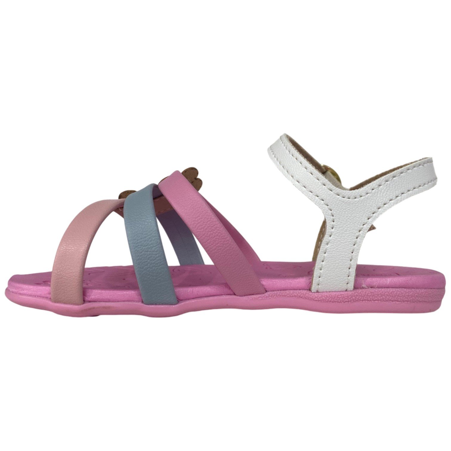 Sandália Infantil Menina Molekinha Baby Confortável Flexível Rosa 3