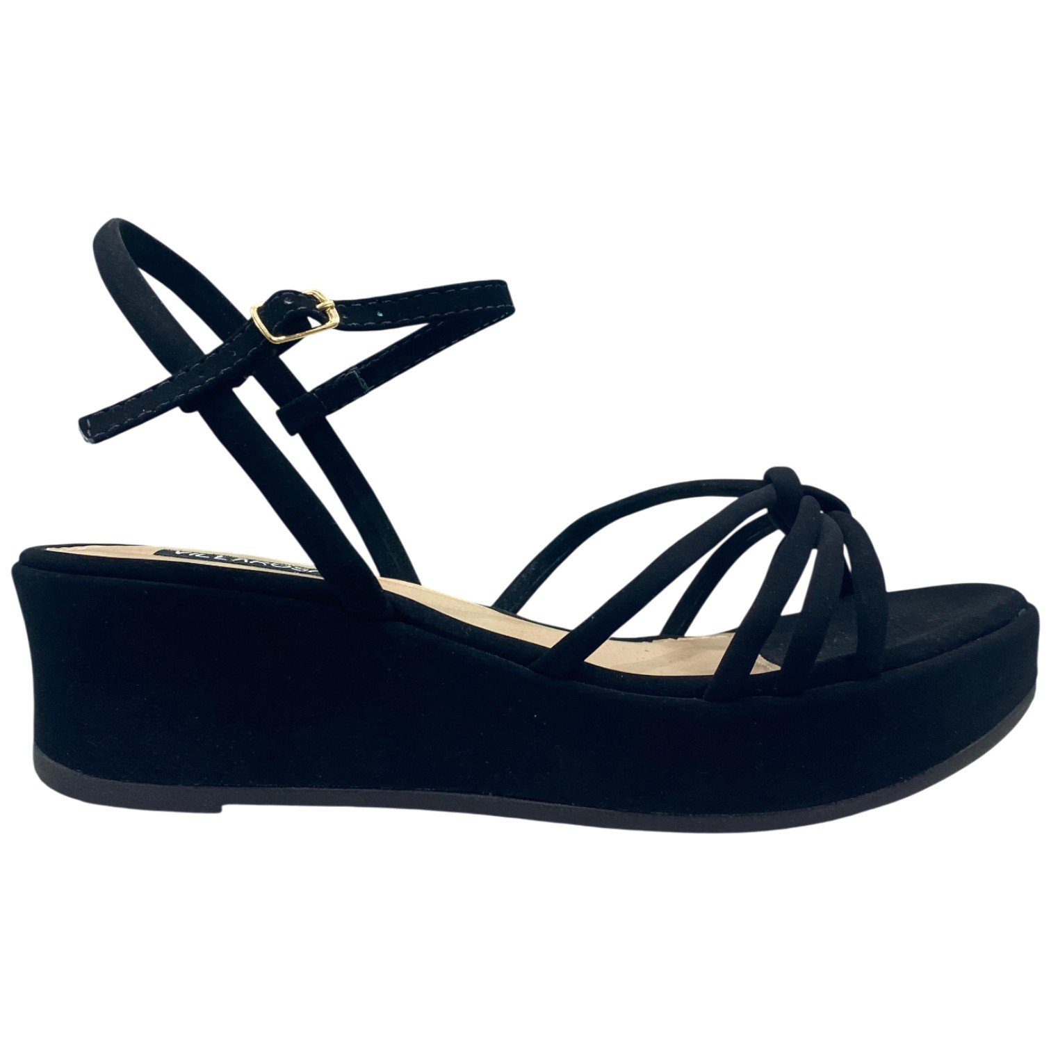 Sandália Casual Feminina Plataforma Villa Rosa Tiras Flat