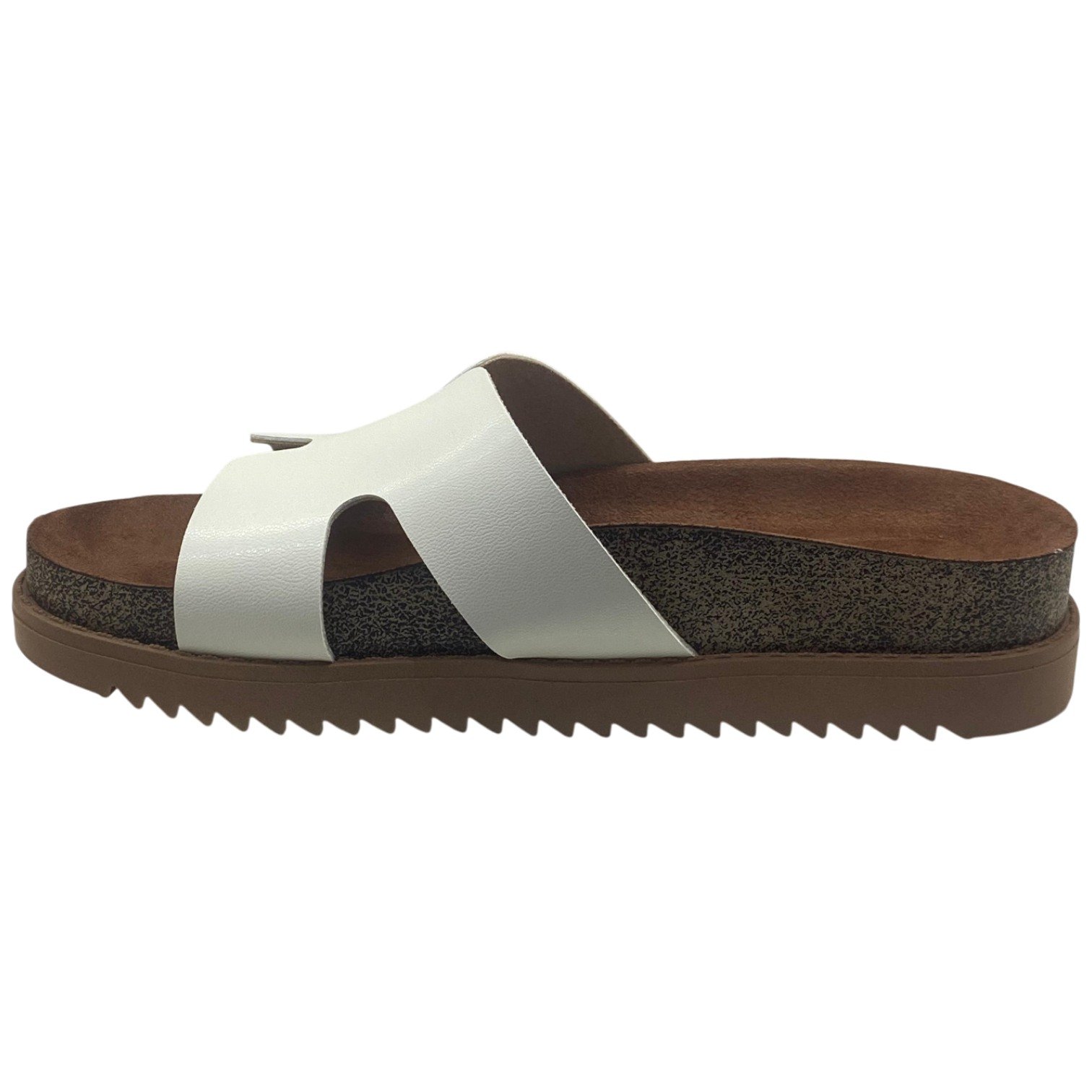 Sandália Casual Slide Feminina Moleca Flat Confortável Off White 3