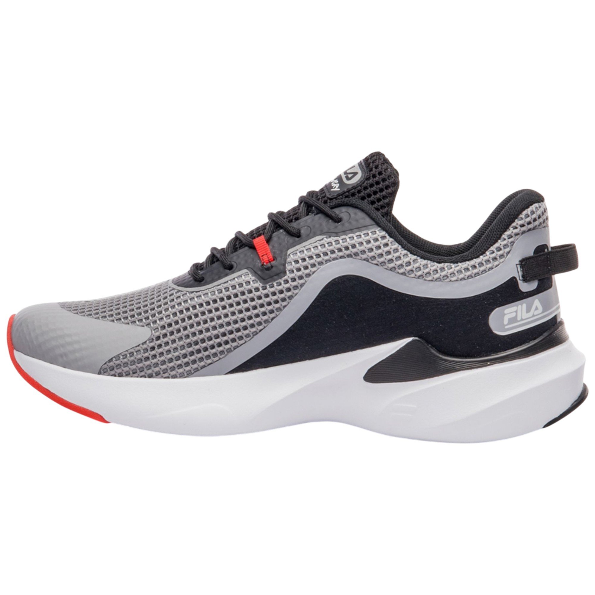 Tênis Esportivo Masculino Fila Recovery Original Confortável Cinza 3