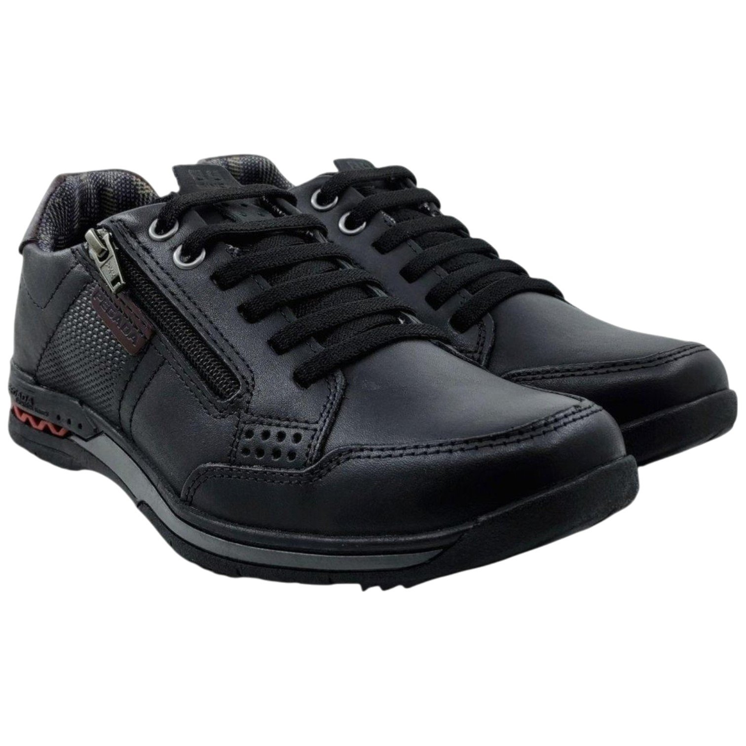 Sapatênis Casual Masculino Pegada Calce Fácil Couro Legitimo 4