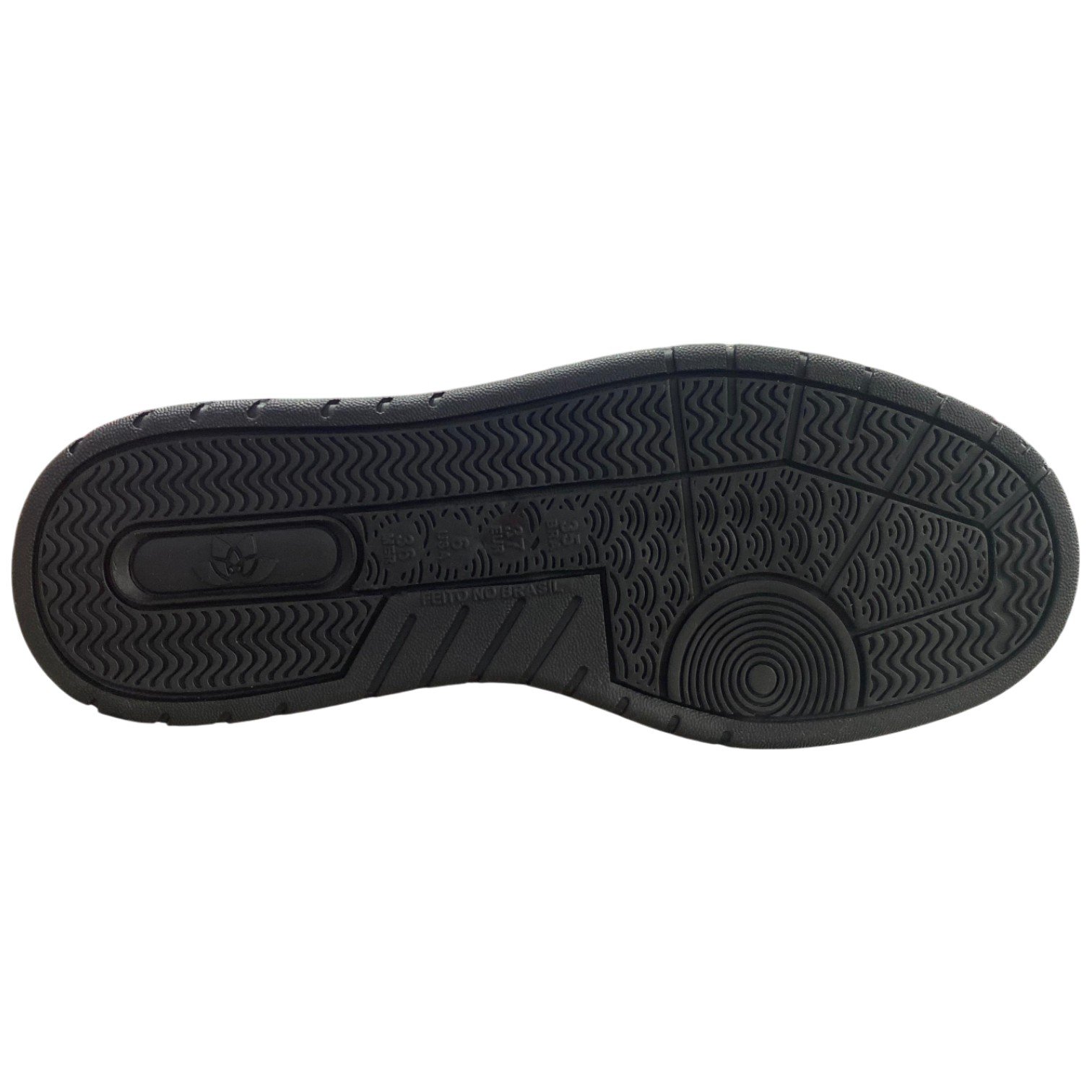 Tênis Casual Feminino Izalu Urbano Streetwear Confortável Branco/Preto 5