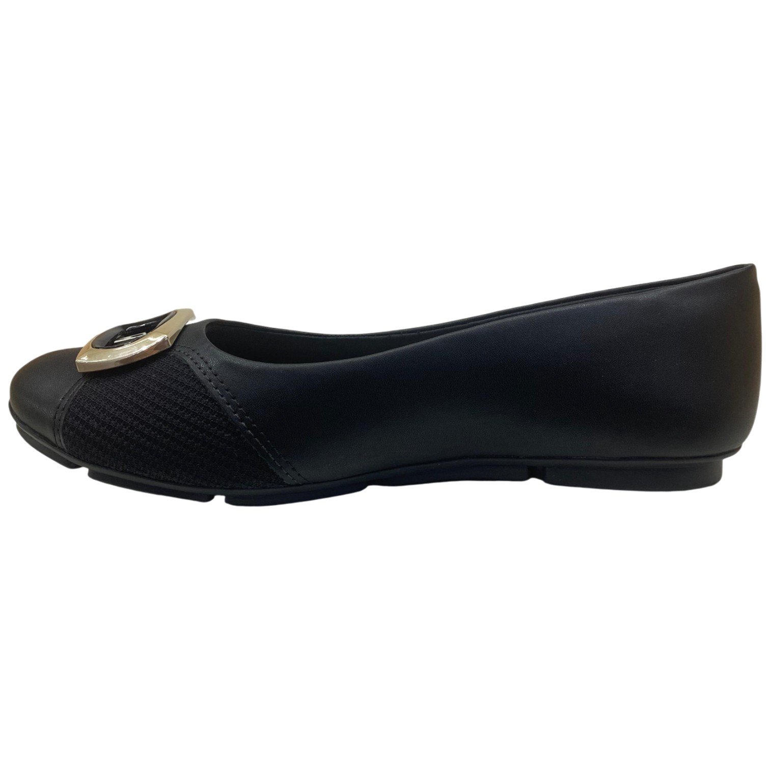 Sapatilha Casual Feminina Comfortflex Flexivel Confortável Preto 4