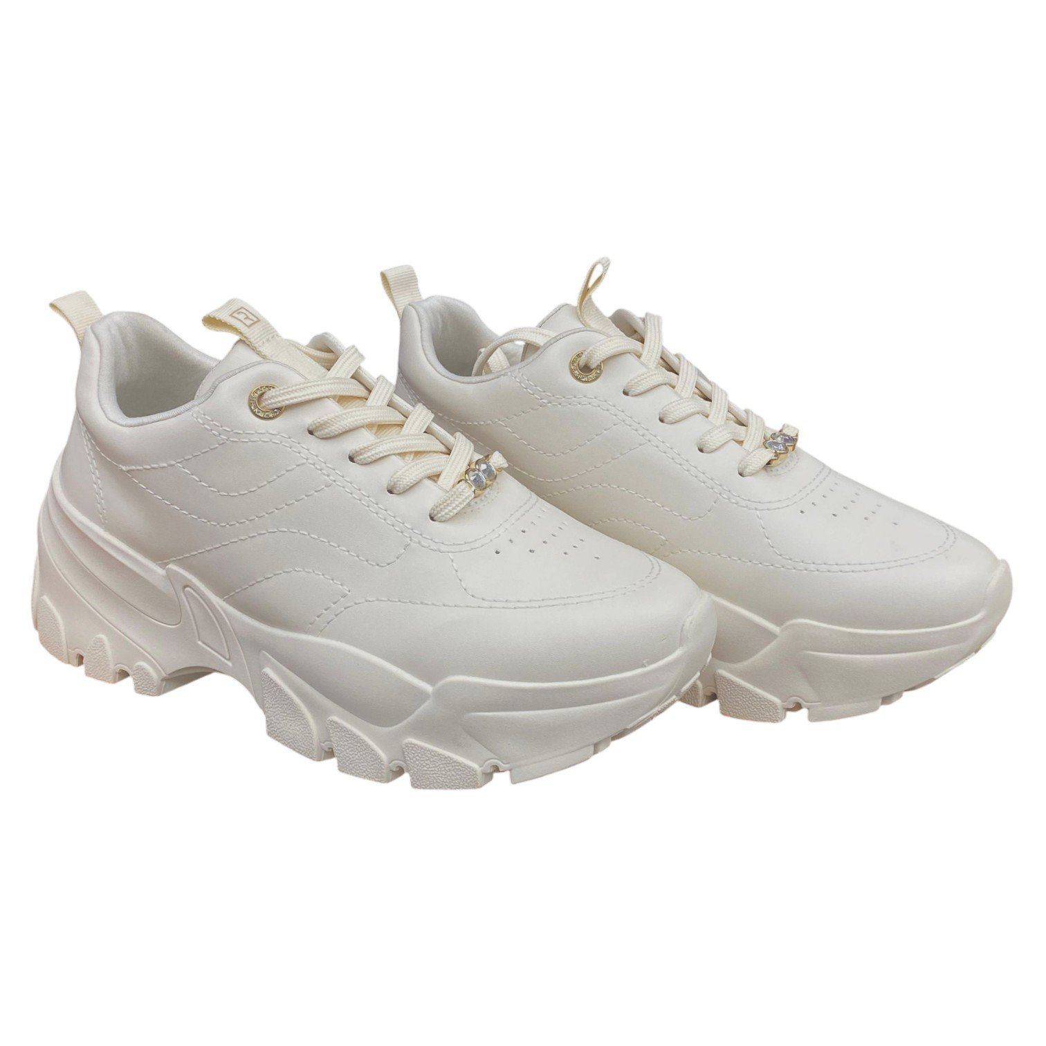 Tênis Casual Feminino Ramarim Flatform Sola Alta 86201 Branco 3