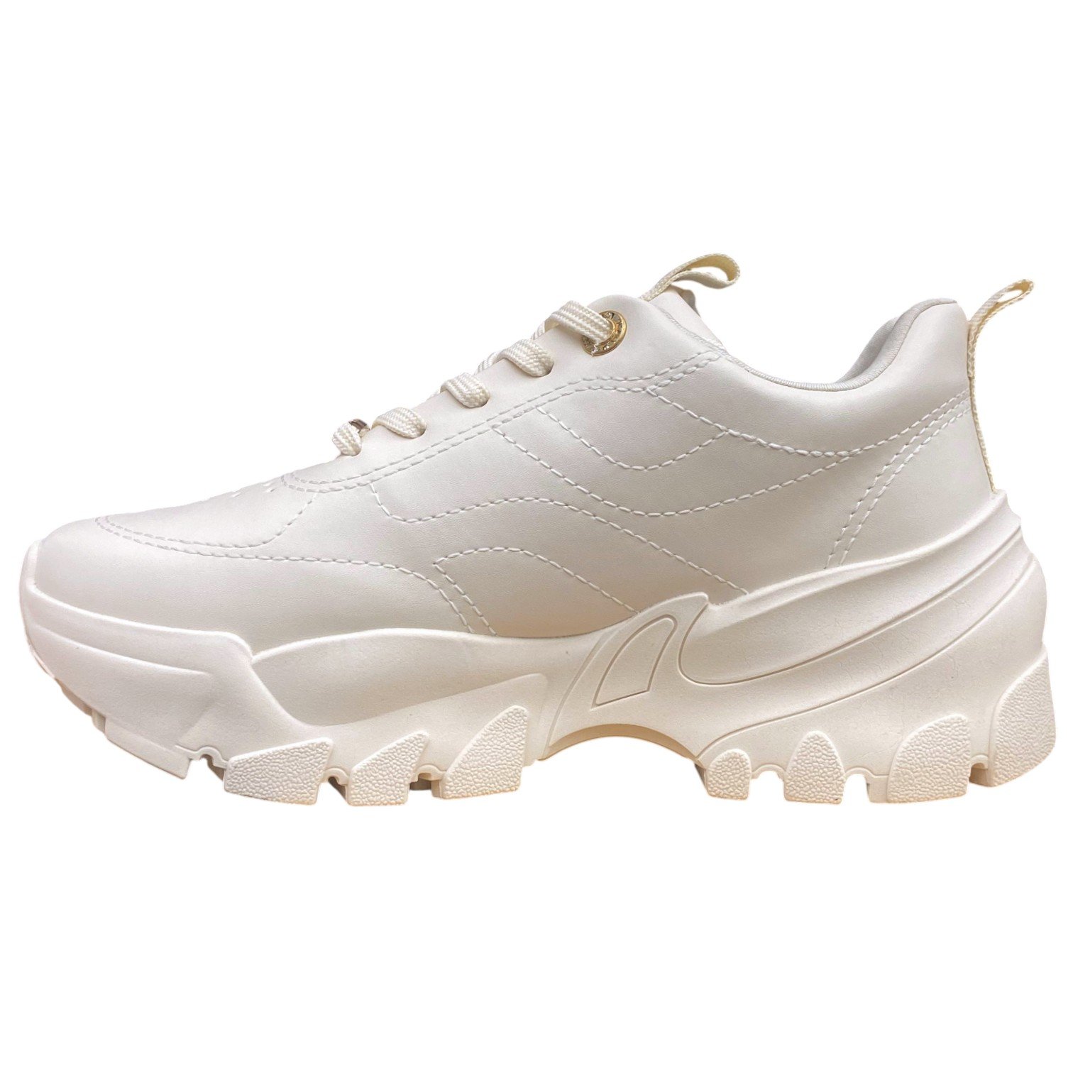 Tênis Casual Feminino Ramarim Flatform Sola Alta 86201 Branco 4