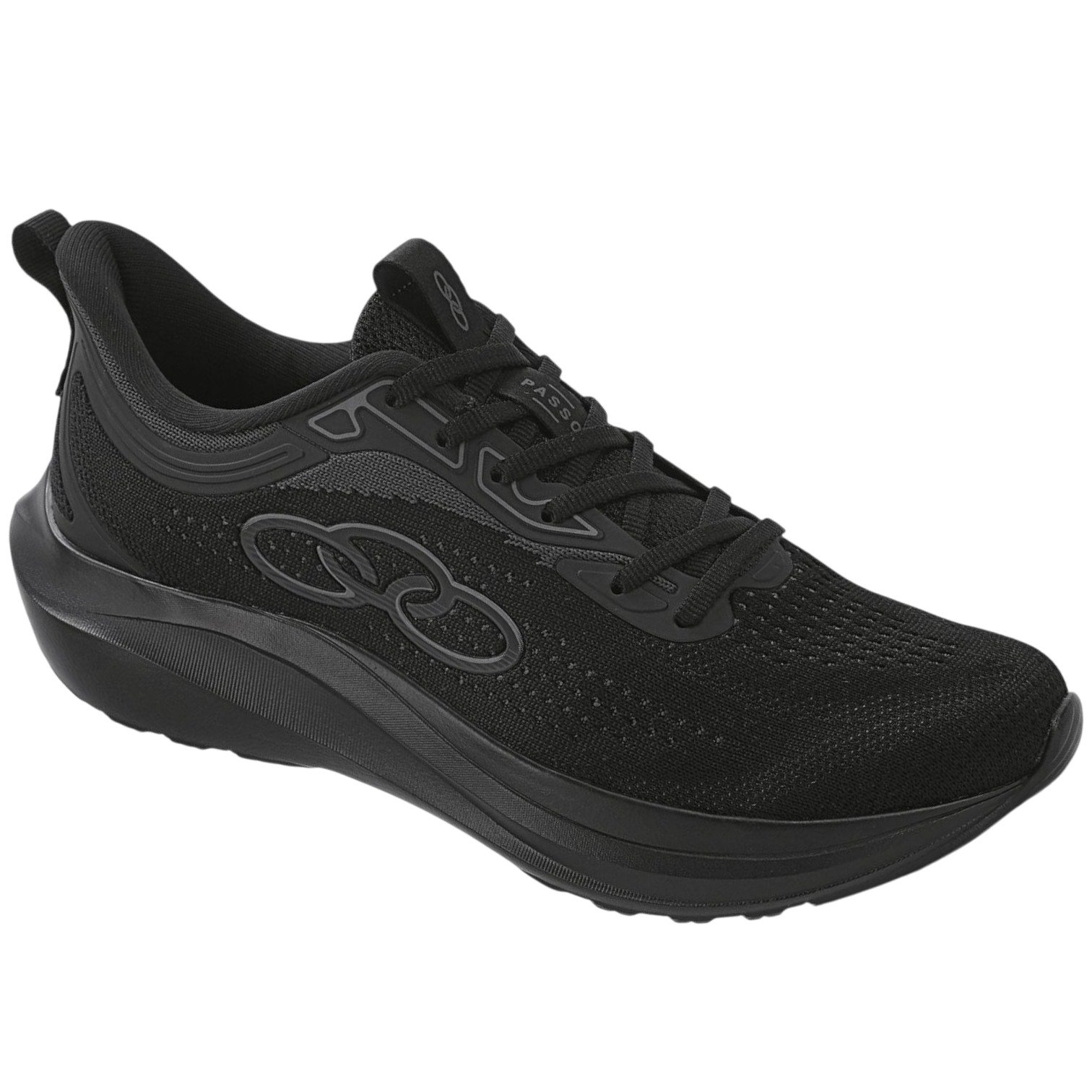 Tênis Esportivo Masculino Olympikus Passo Confortável Macio Preto 2
