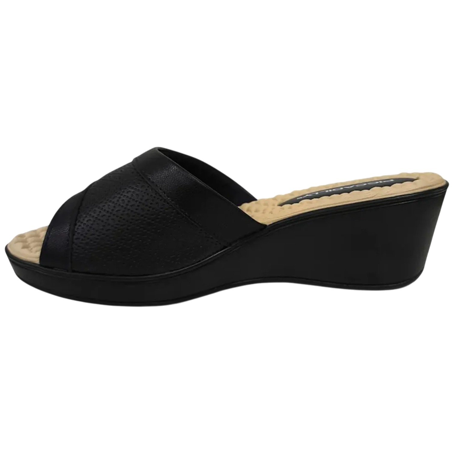 Tamanco Casual Ortopédico Feminino Piccadilly Confortável Preto 2