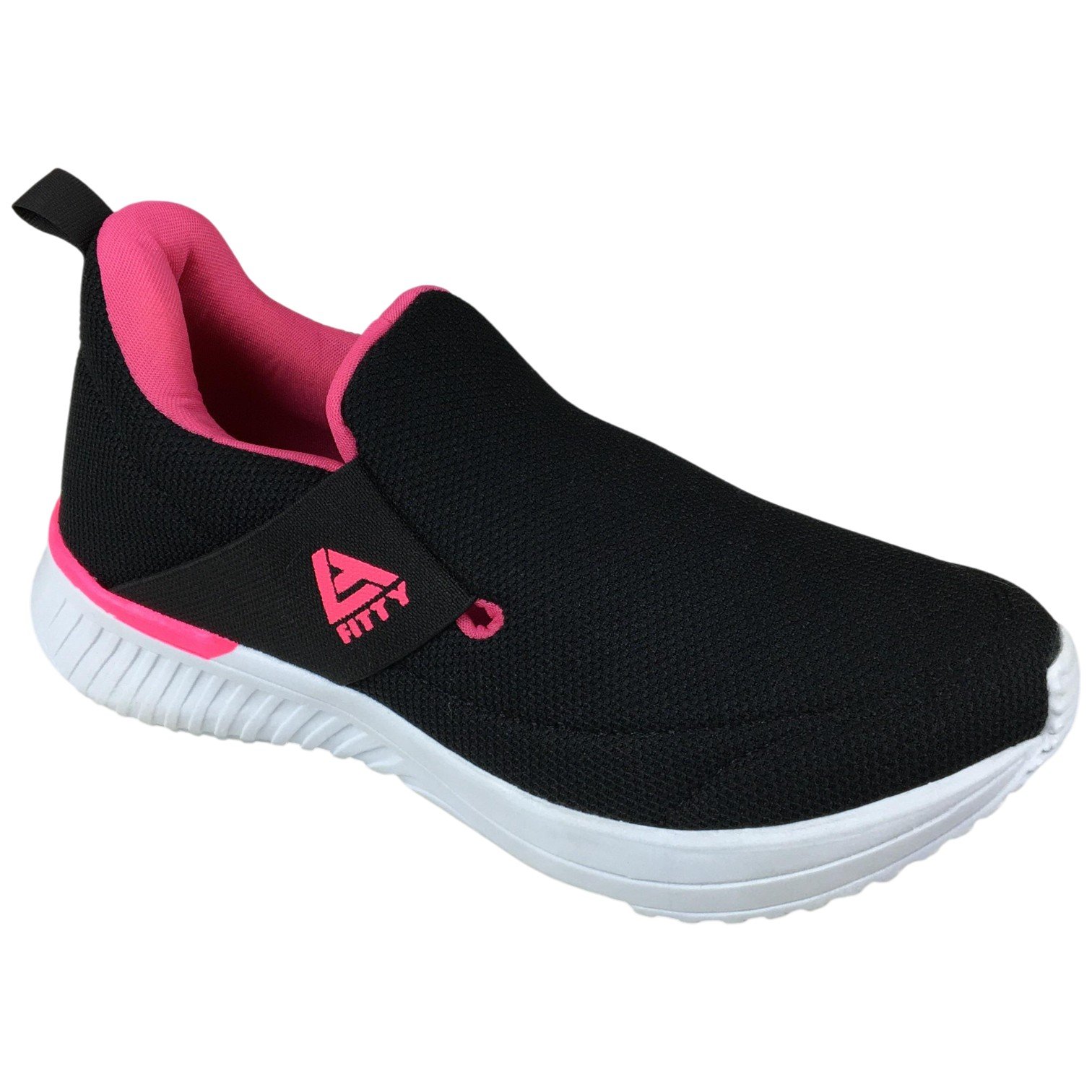Tênis Casual Feminino Fitty Para Caminhada E Dia A Dia Preto 2