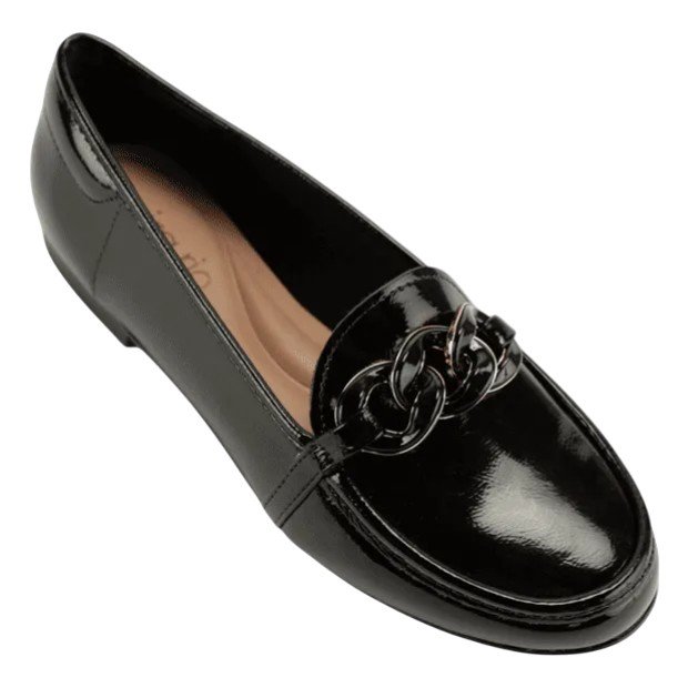 Sapato Mocassim Feminino Beira Rio Bico Redondo Casual Preto 2