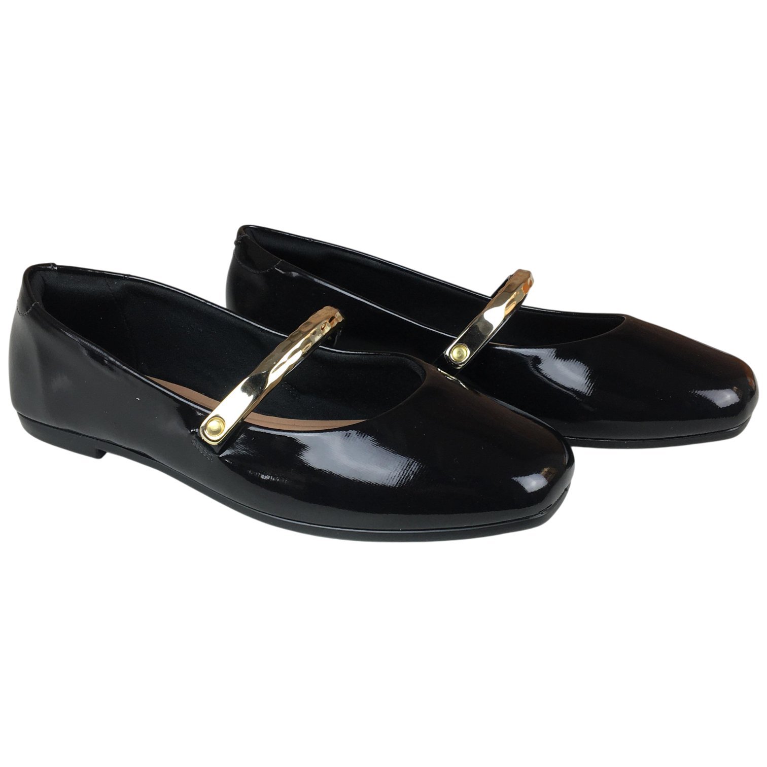 Sapatilha Casual Feminina Beira Rio Conforto Bico Quadrado Preto 3