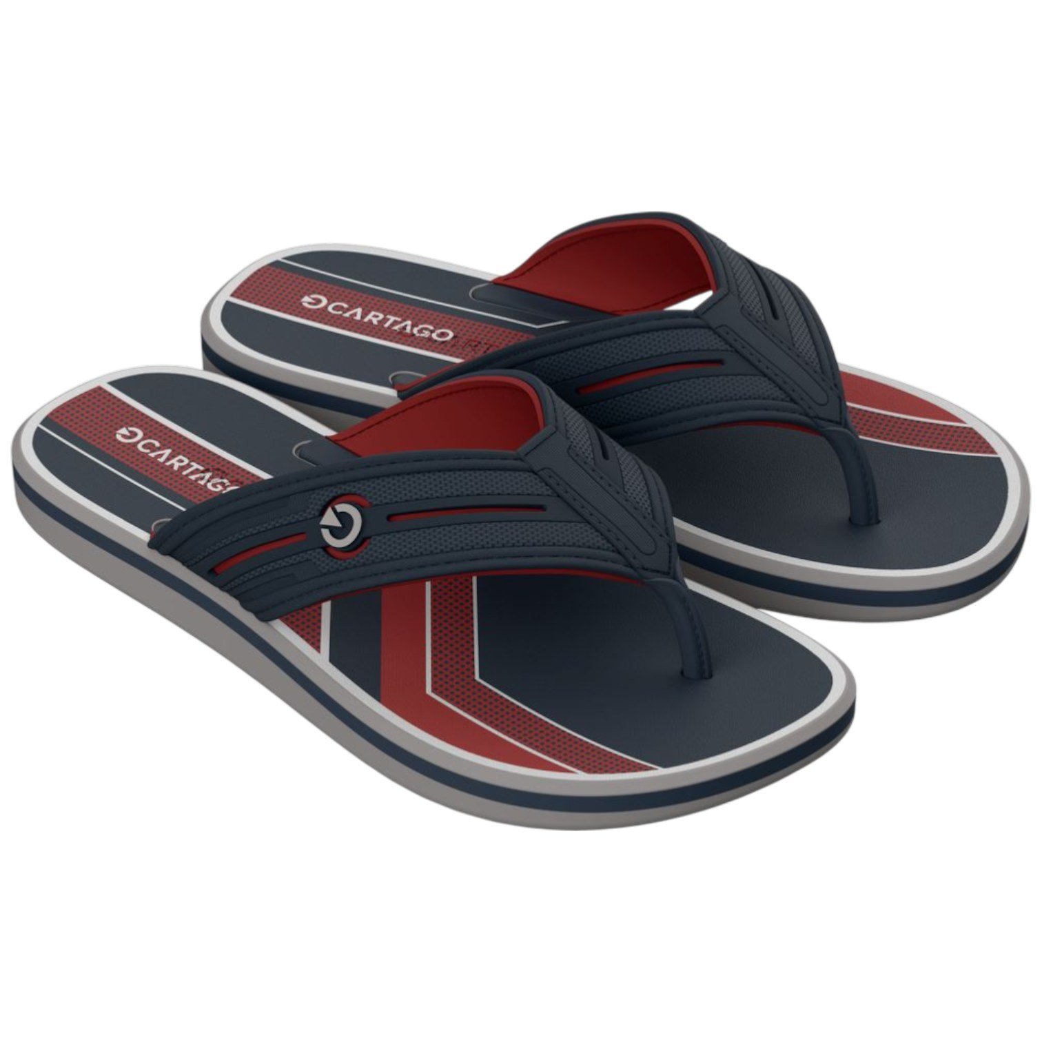 Chinelo De Dedo Masculino Cartago Palermo III Grendene Azul 2