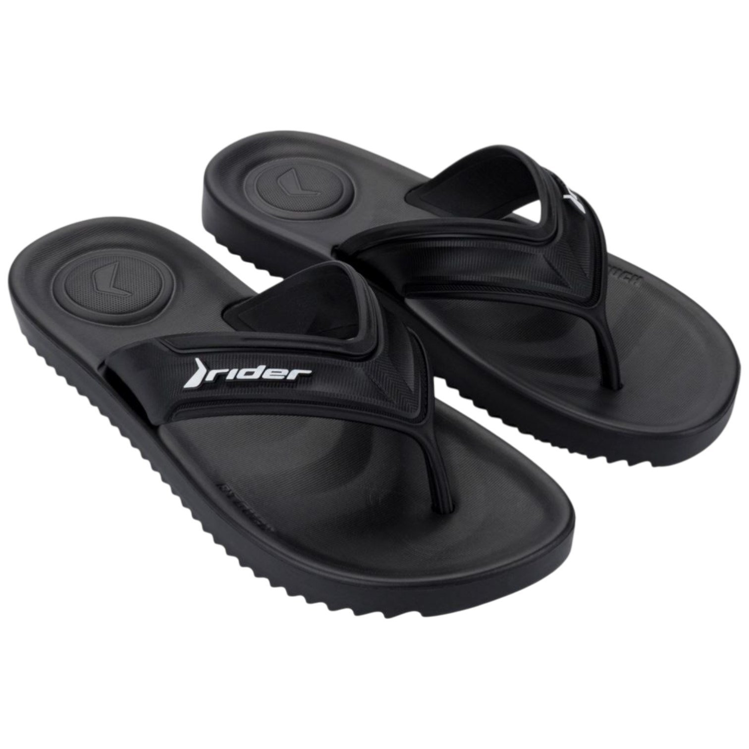 Chinelo De Dedo Masculino Rider Trace Anatômico Grendene Preto 2