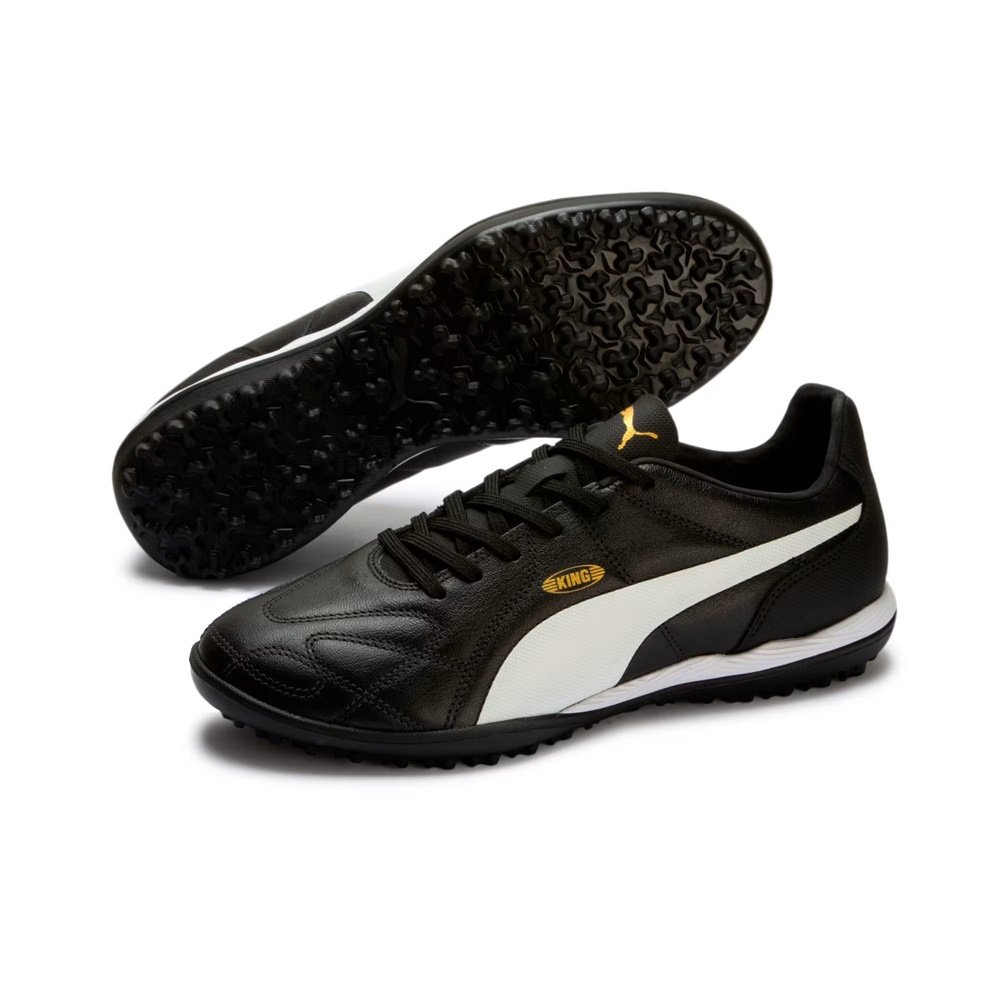 Chuteira Society Puma KING TT Preto/Branco 3