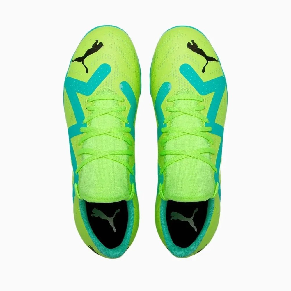 Chuteira Society Puma Future Play TT Azul/Verde 3