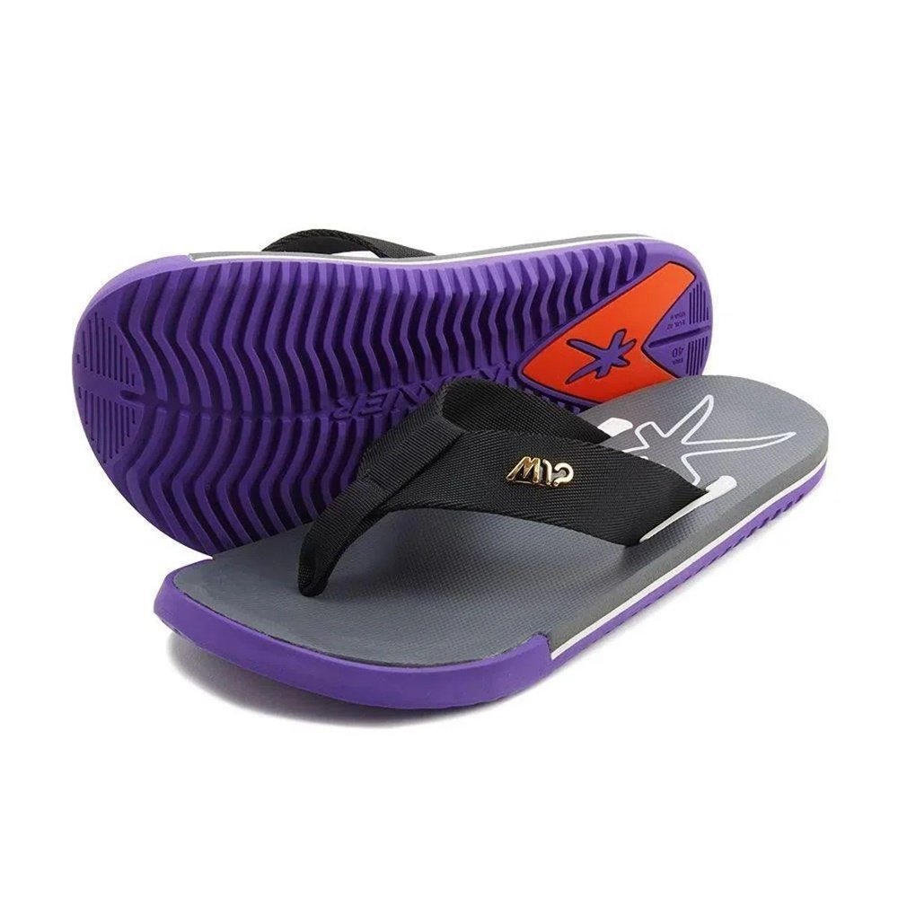 Chinelo Kenner Kicks.S M12 Cinza/Rosa 2