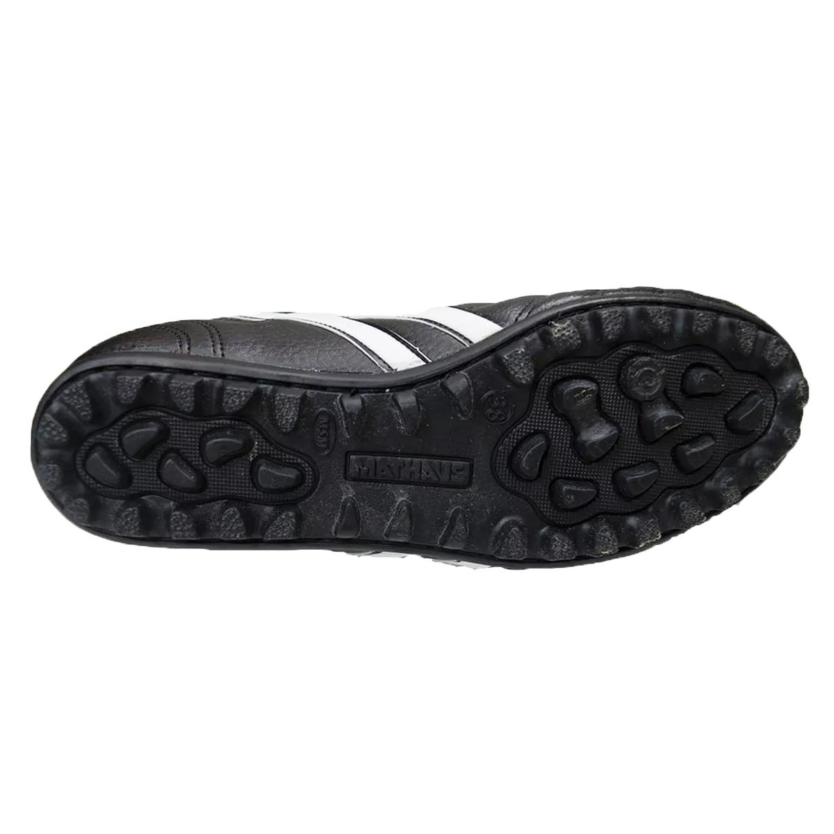 Chuteira Society Mathaus Azzurra Preto/Branco 3