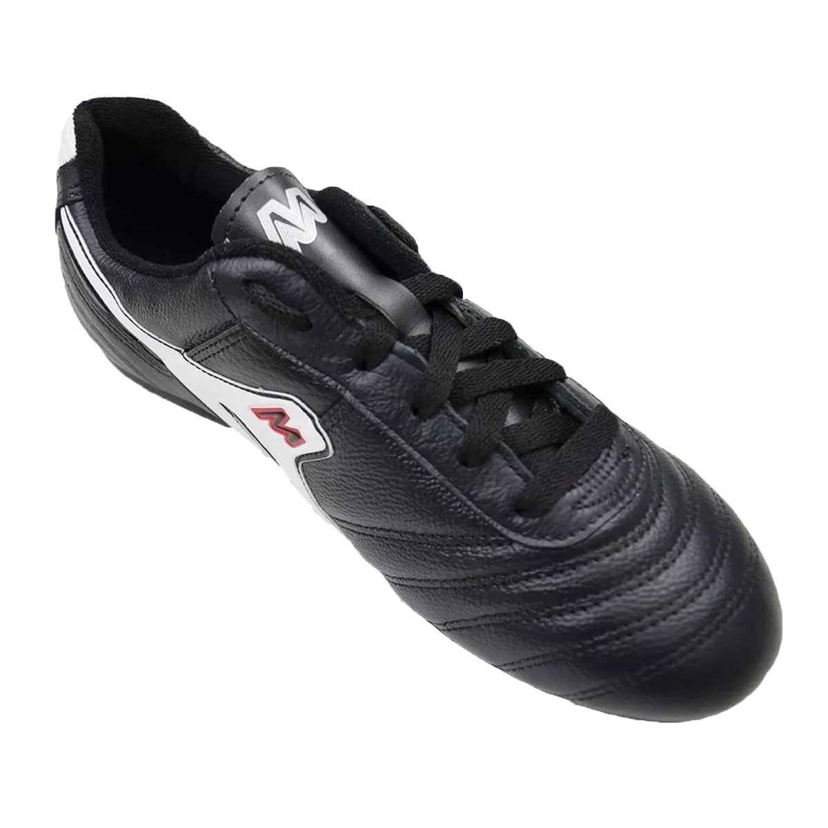Chuteira Society Mathaus Azzurra Preto/Branco 4